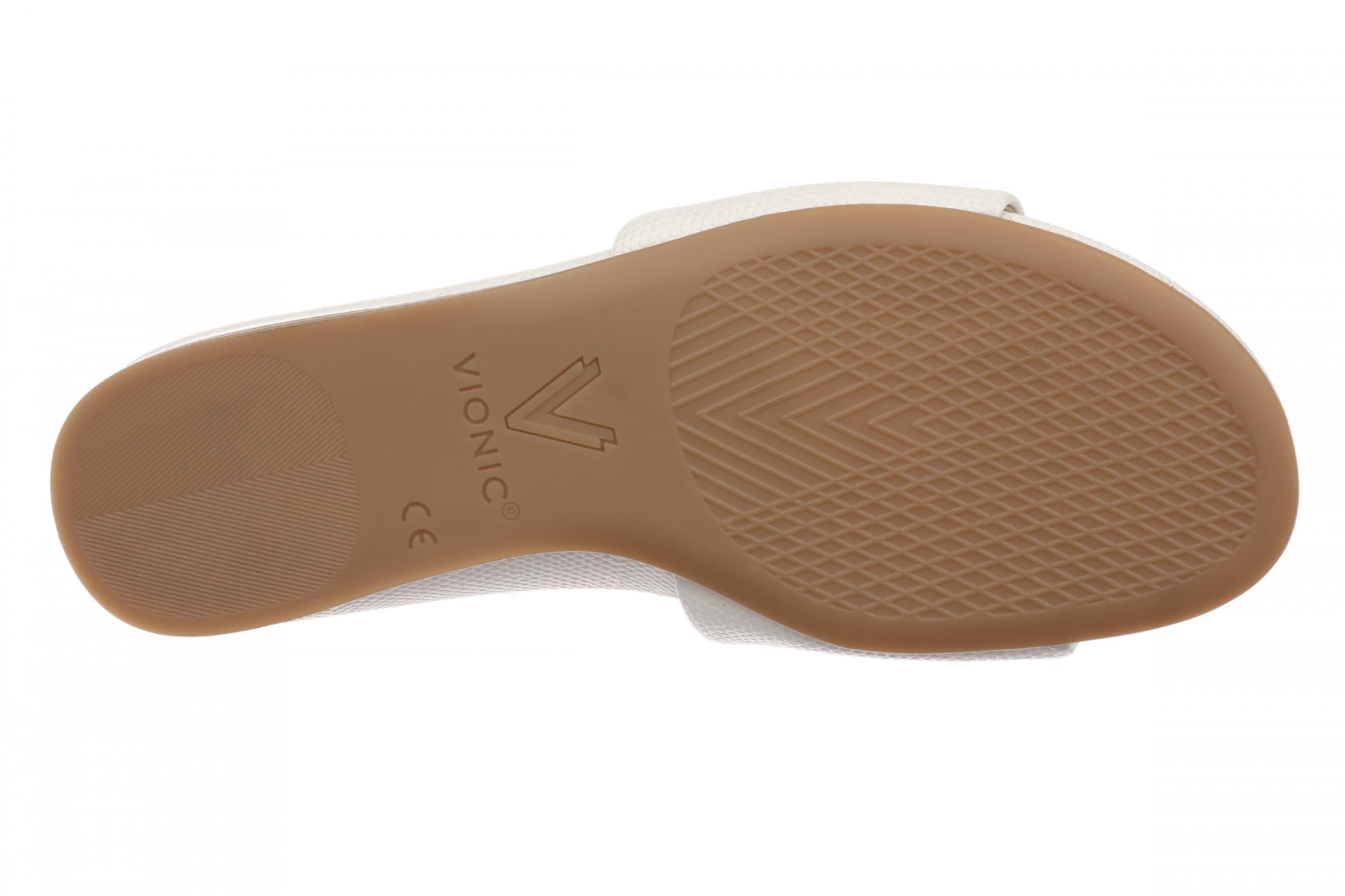 Vionic Gillian Arch Support Women's Slide Sandal - Cream - Bottom