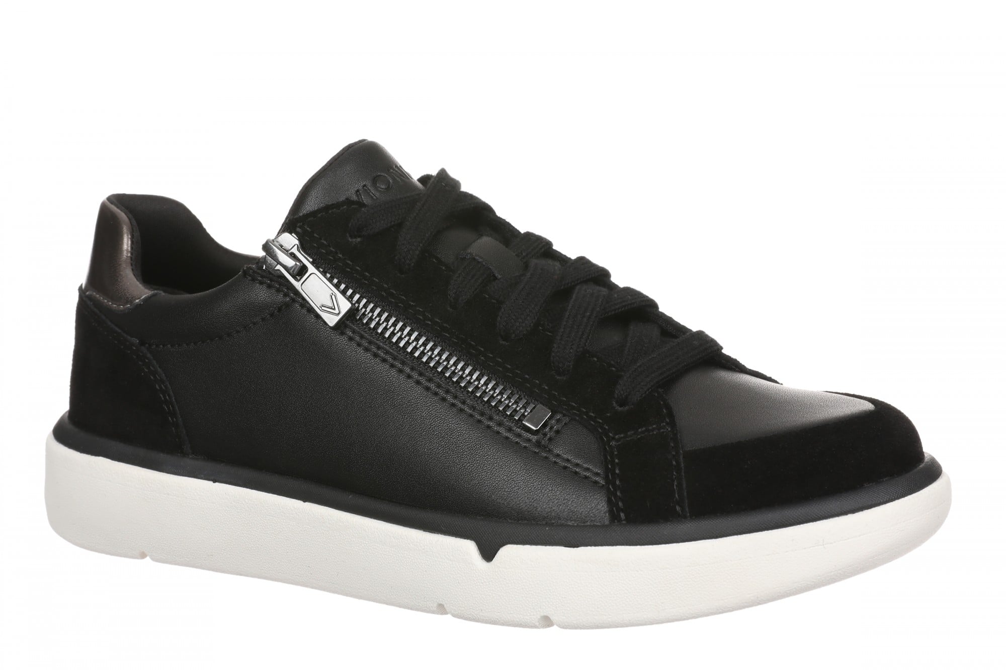 Vionic City Walk AXS Arch Support Comfort Sneakers - Women's Walking Shoe in Black