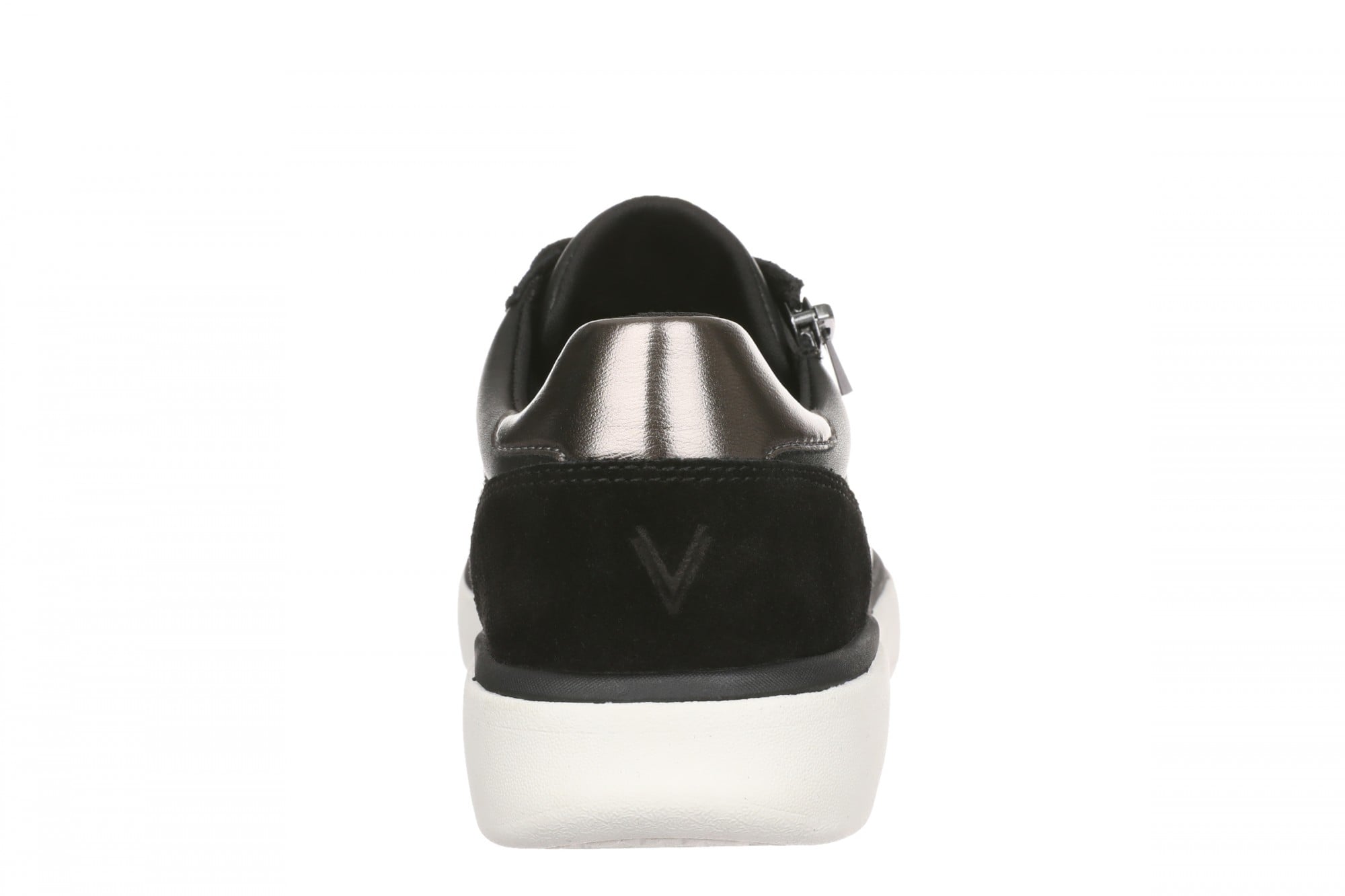 Vionic City Walk AXS Women's Sneakers | Side Zip & Arch Support - Black - Back