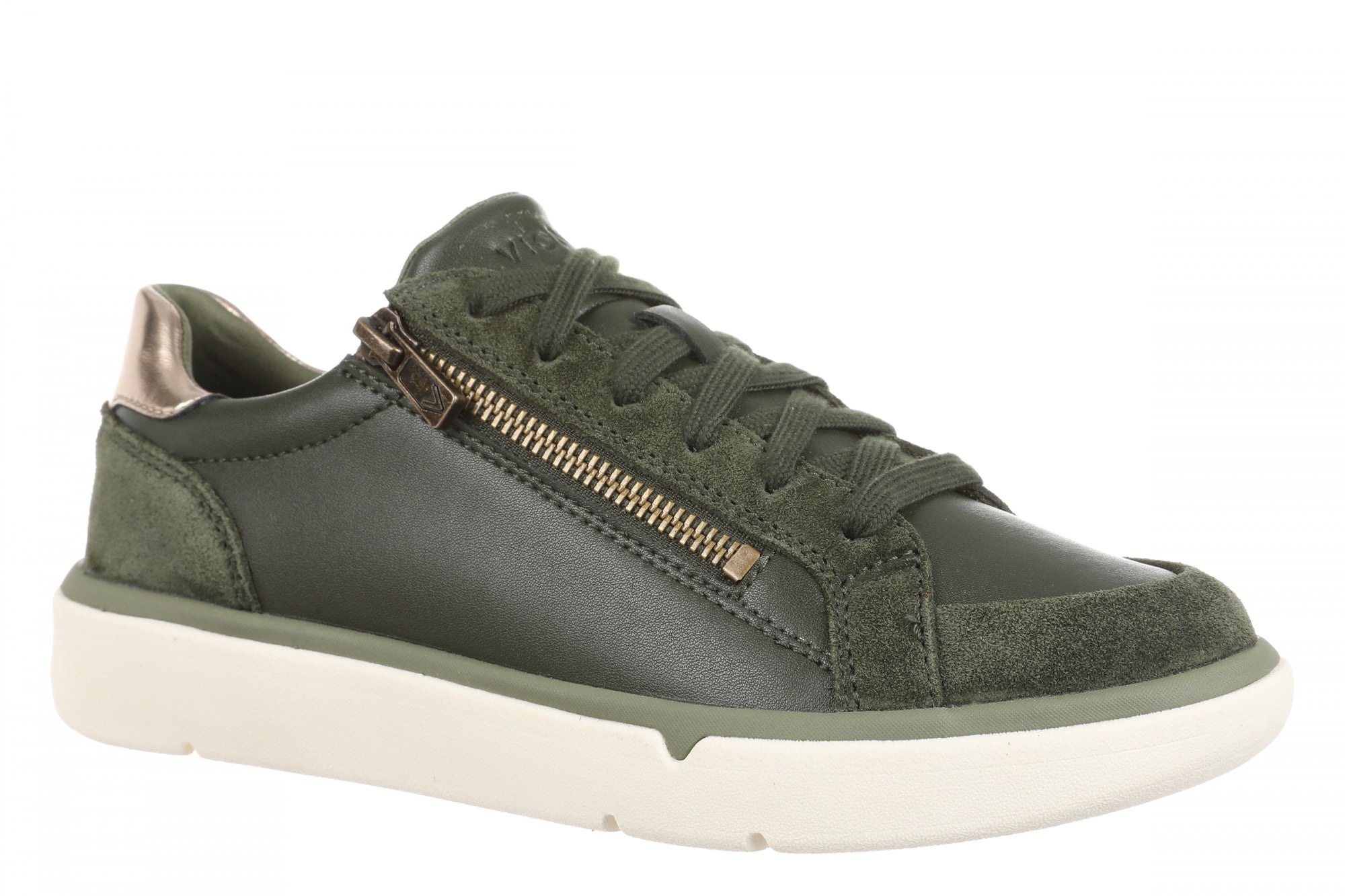 Vionic City Walk AXS Arch Support Comfort Sneakers - Women's Walking Shoe in Olive Moss