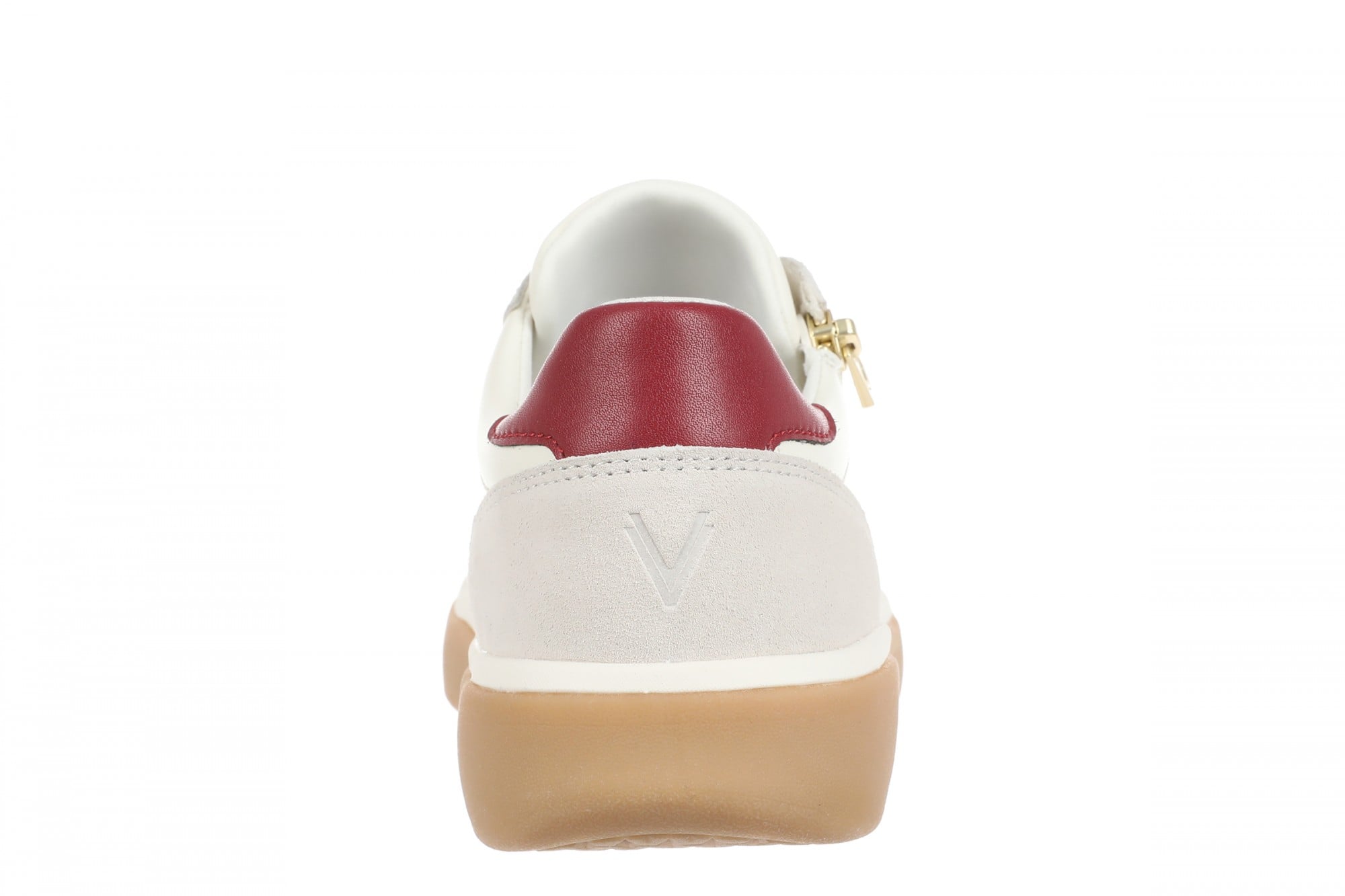 Vionic City Walk AXS Women's Sneakers | Side Zip & Arch Support - Ivory - Back