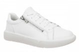 Vionic City Walk AXS Women's Sneakers | Side Zip & Arch Support - White - Image