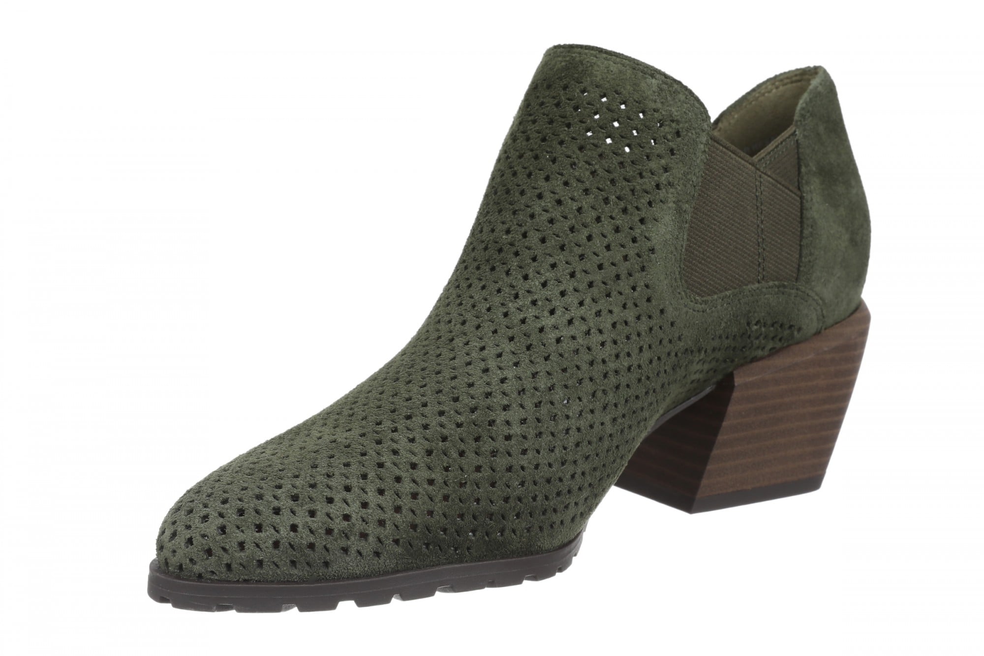 Vionic Bethany Perf - Olive Moss - Left angle