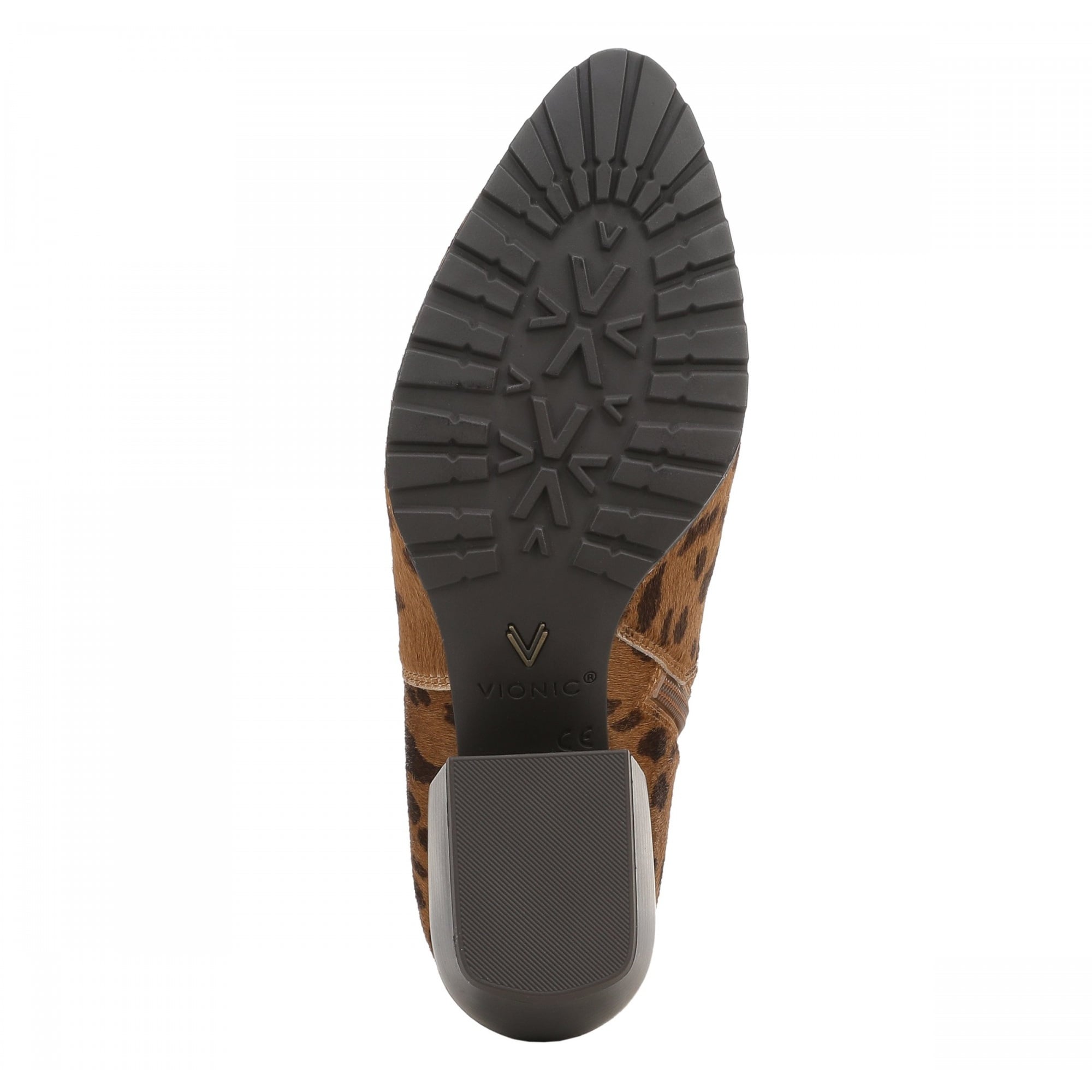Vionic Bianca Women's Boots - Tan Leopard - Sole/Bottom
