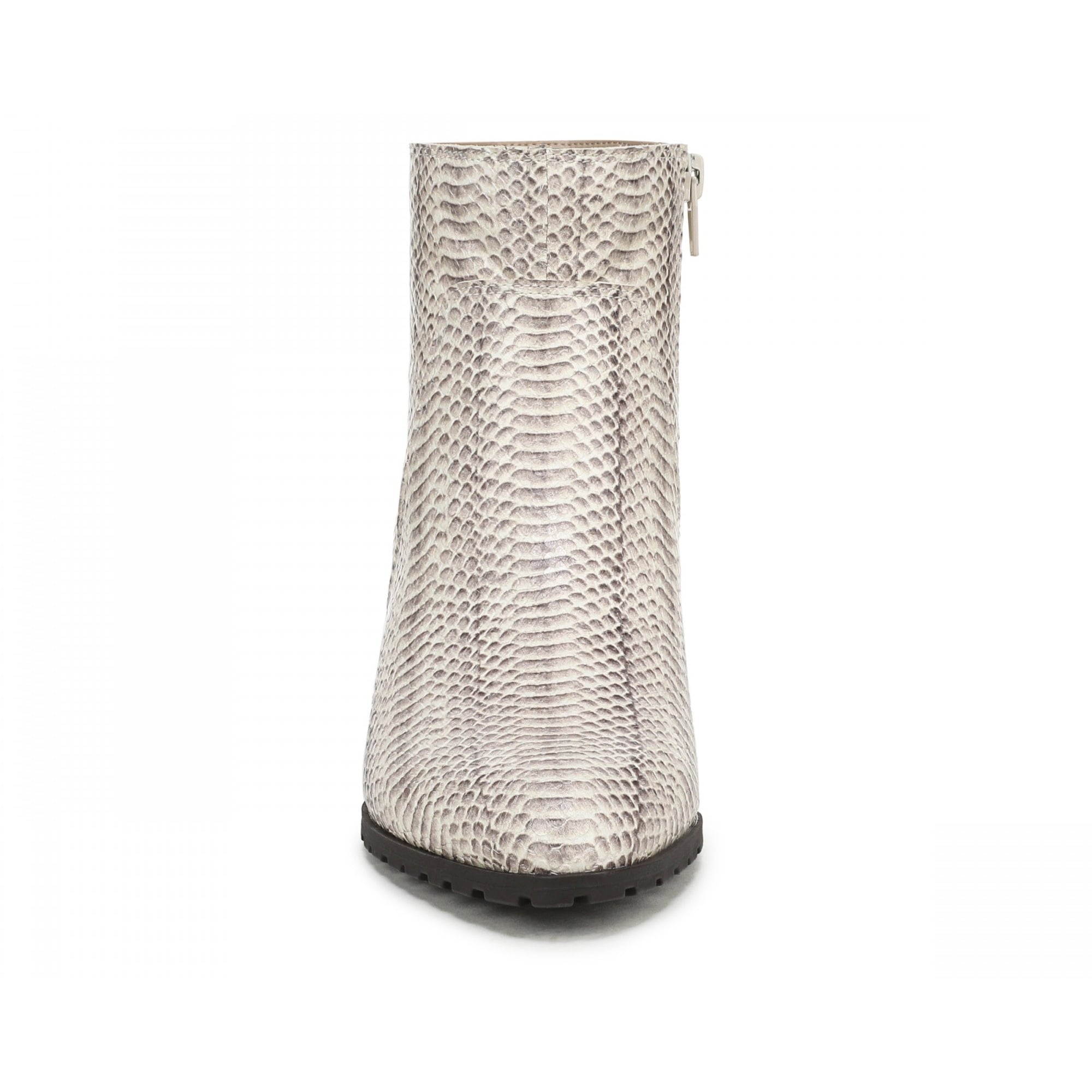 Vionic Bianca Women's Boots - Ivory Python - Front of Shoe