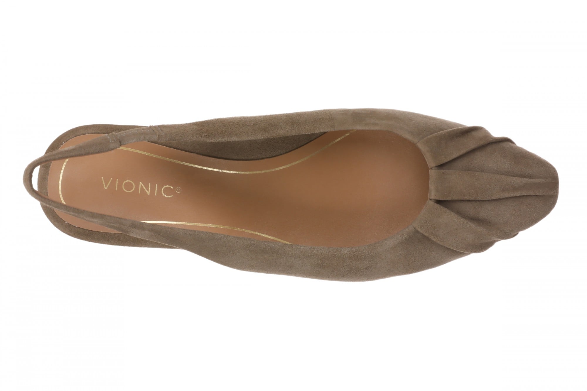 Vionic Gabriela Orthotic Arch Support Women's Slingback Dress Shoe - Wild Truffle - Top