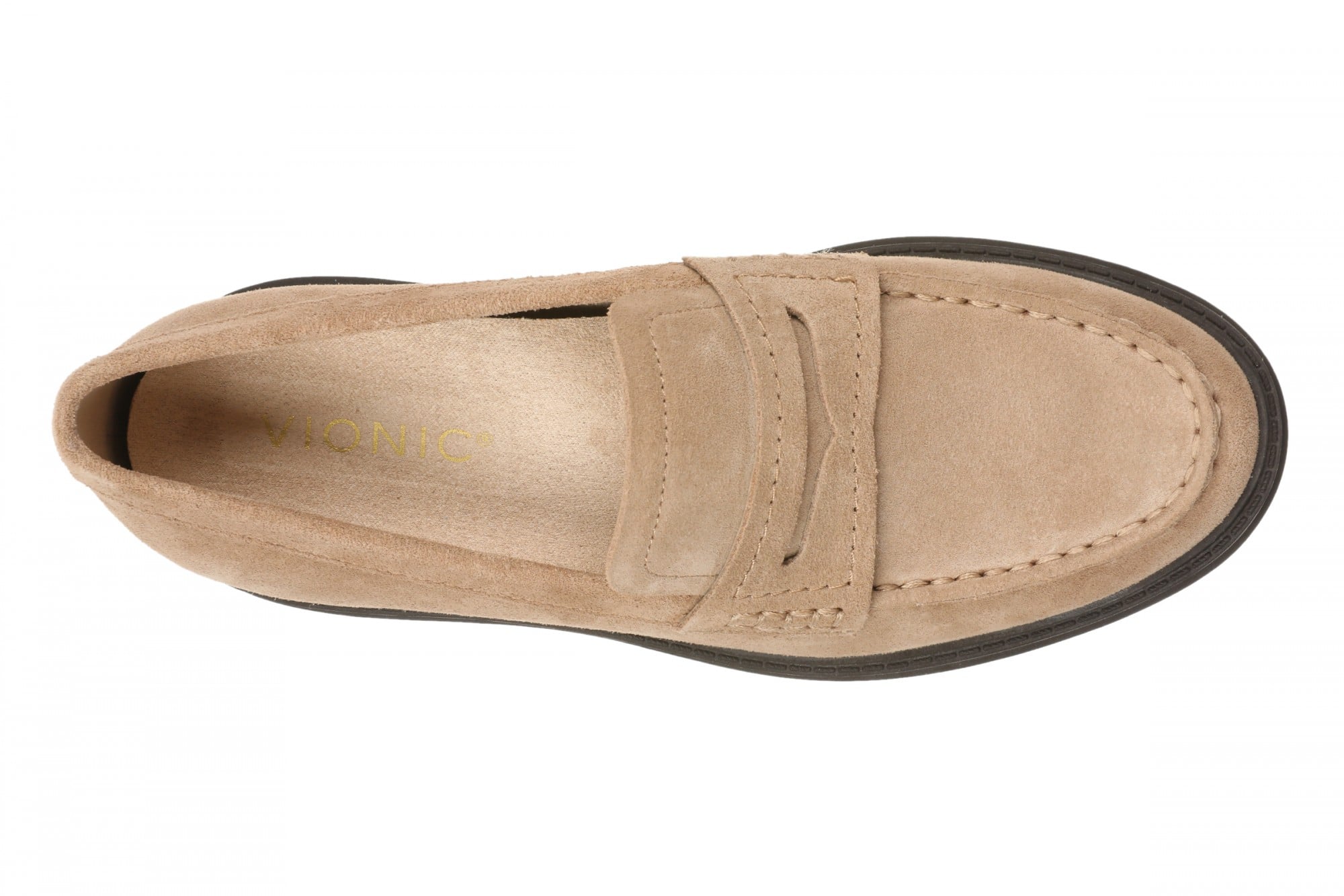 Vionic Georgia Women's Lug-Sole Arch Support Loafer - Desert Sand - Top