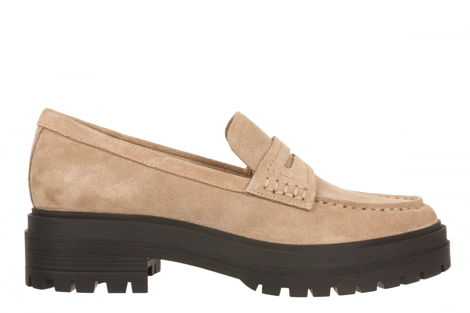 Vionic Georgia Women's Lug-Sole Arch Support Loafer - Desert Sand - Side
