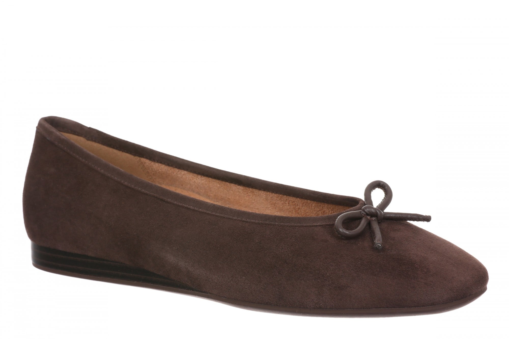 Vionic Larissa Orthotic Comfort Women's Wedge Flat in Chocolate Ganache - Dropped