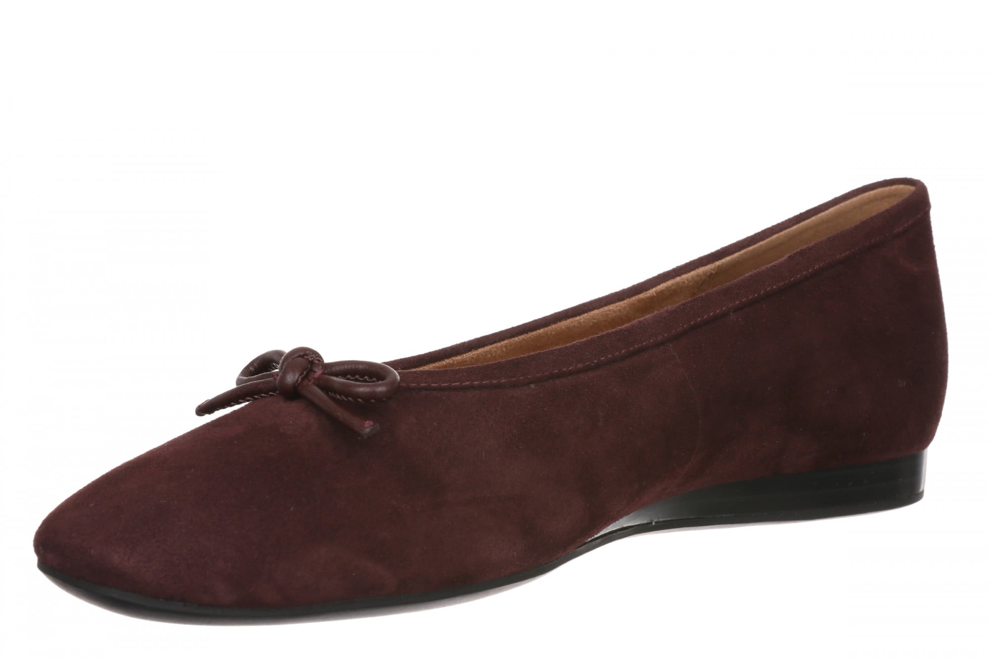 Vionic Larissa Orthotic Comfort Women's Wedge Flat - Mulled Wine - Left angle