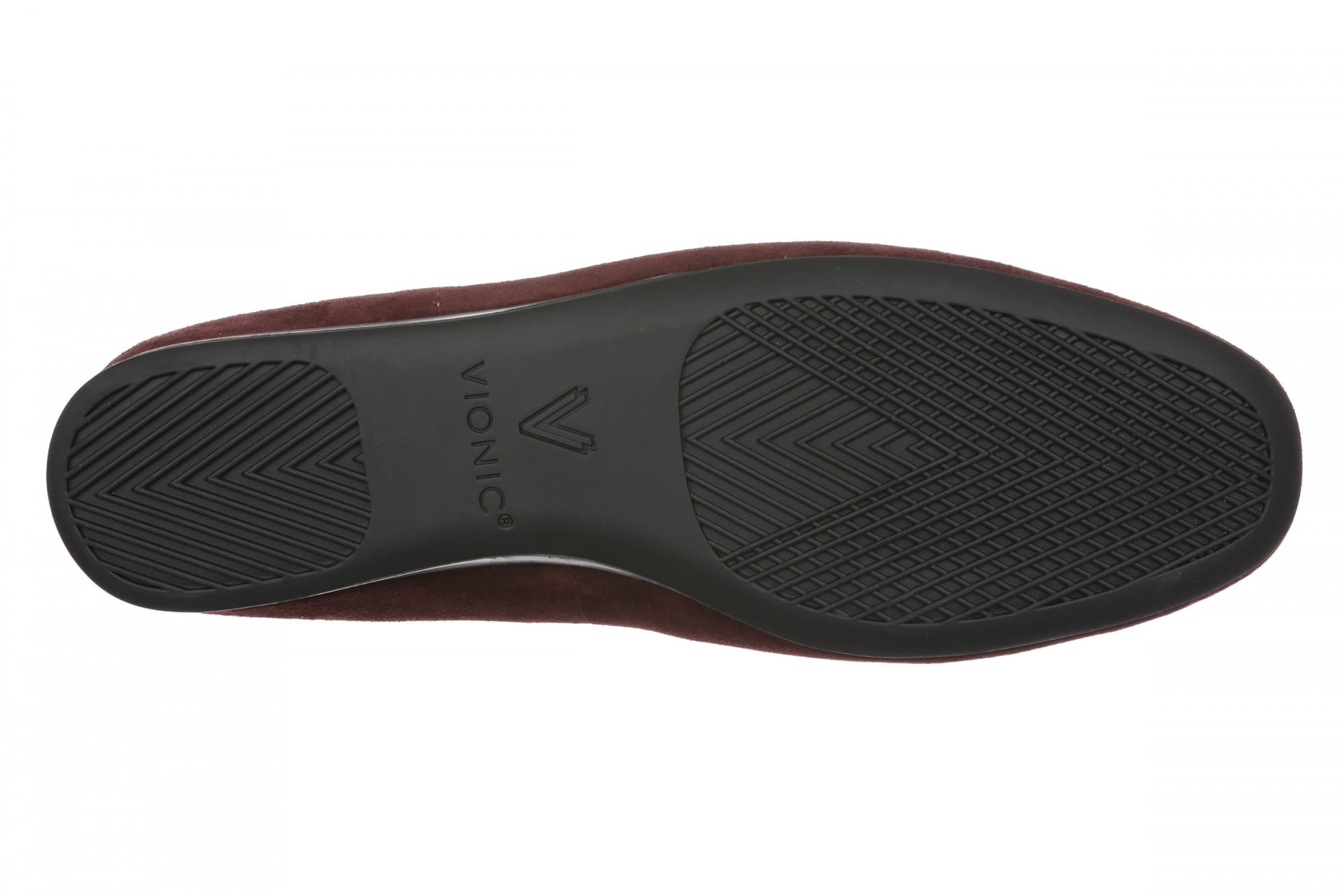 Vionic Larissa Orthotic Comfort Women's Wedge Flat - Mulled Wine - Bottom
