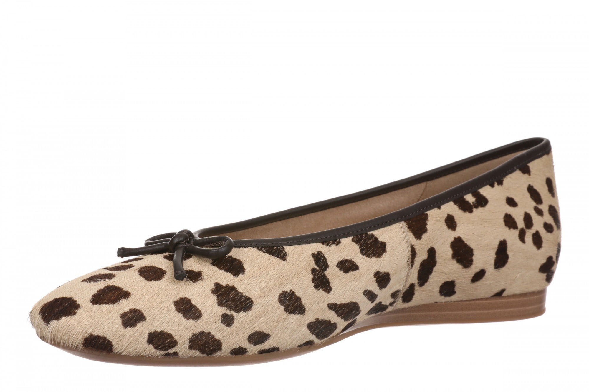 Vionic Larissa Orthotic Comfort Women's Wedge Flat - Beige/Brown - Left angle