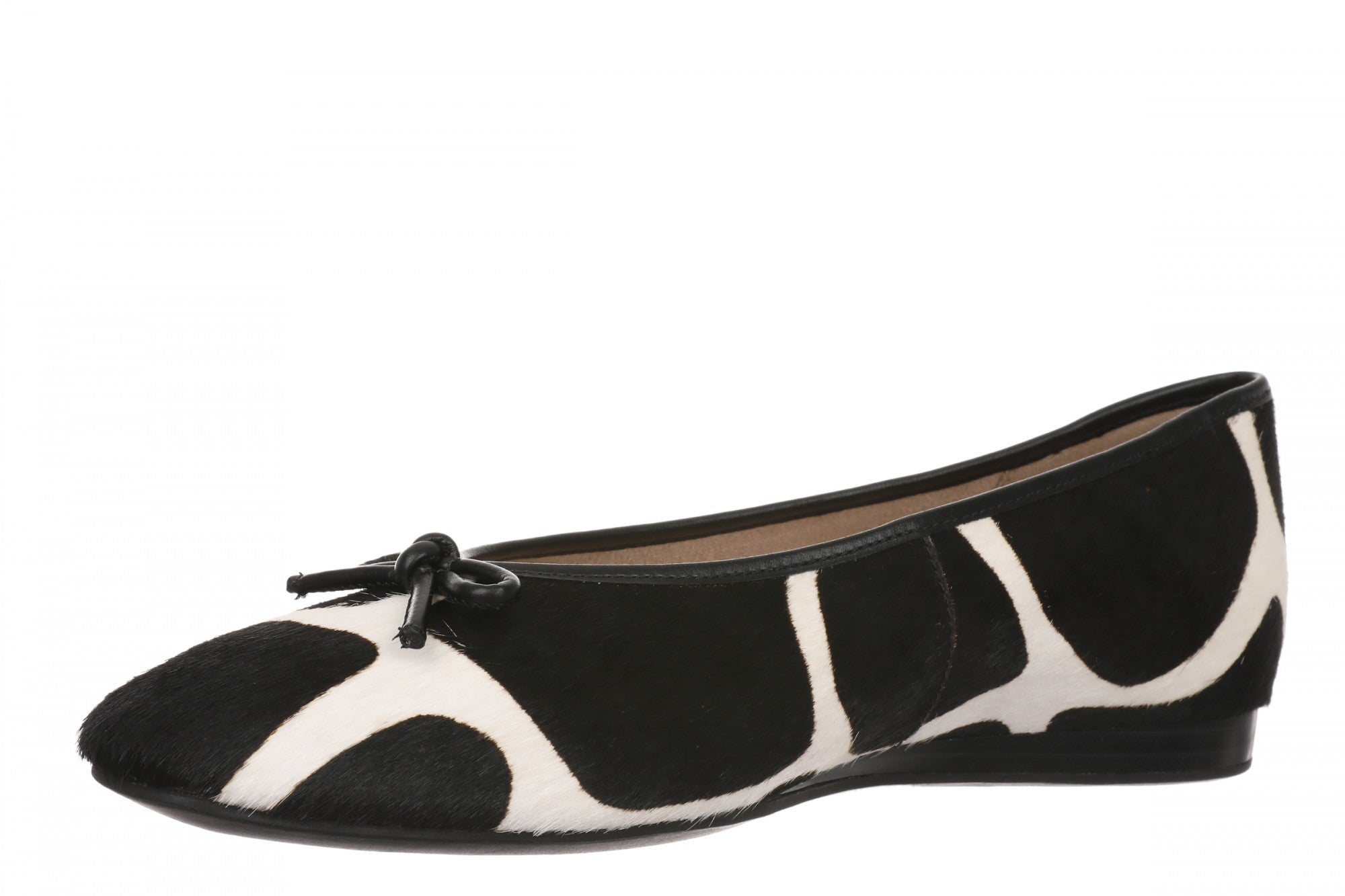 Vionic Larissa Orthotic Comfort Women's Wedge Flat - Black/Cream - Left angle