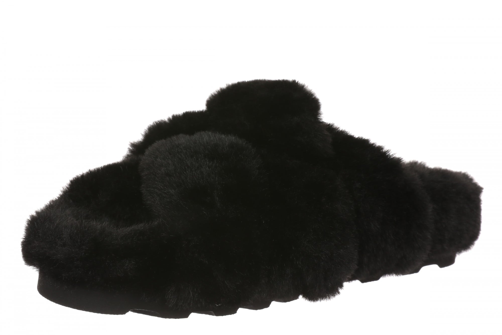 Vionic Peppa Women's Supportive Open Toe Slippers - Black - Left angle