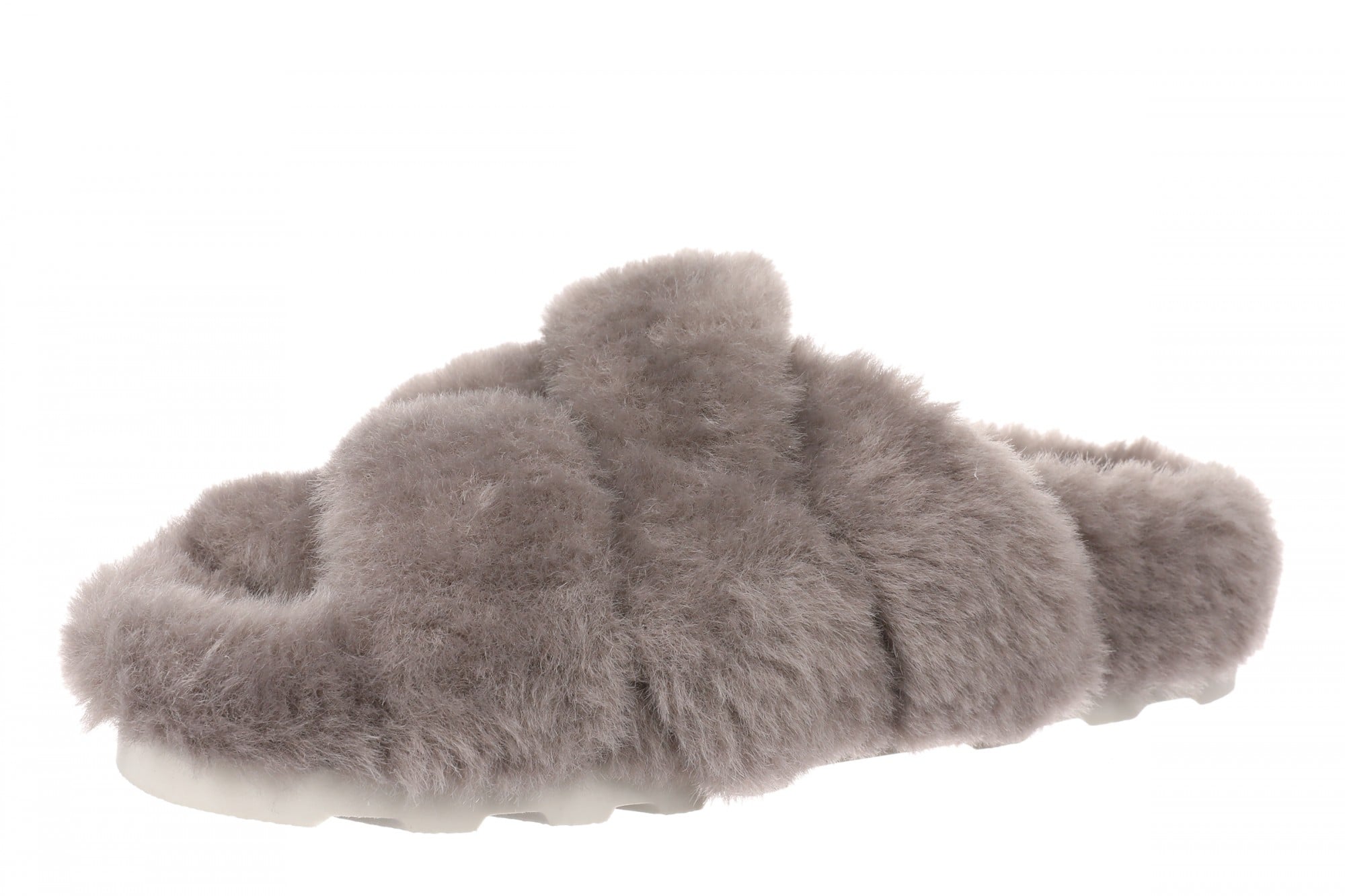 Vionic Peppa Women's Supportive Open Toe Slippers - Dark Grey - Left angle