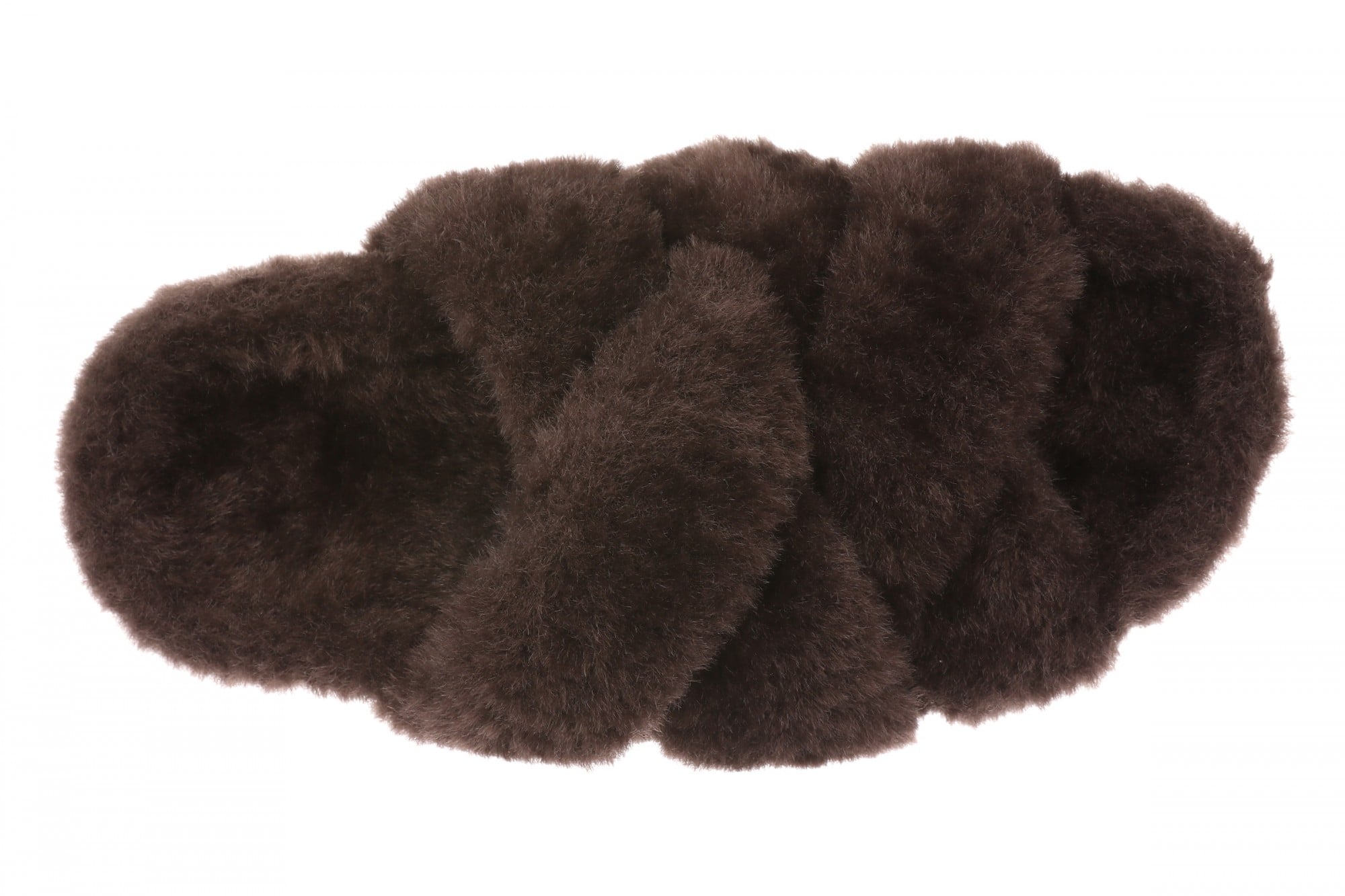 Vionic Peppa Women's Supportive Open Toe Slippers - Dark Brown - Top