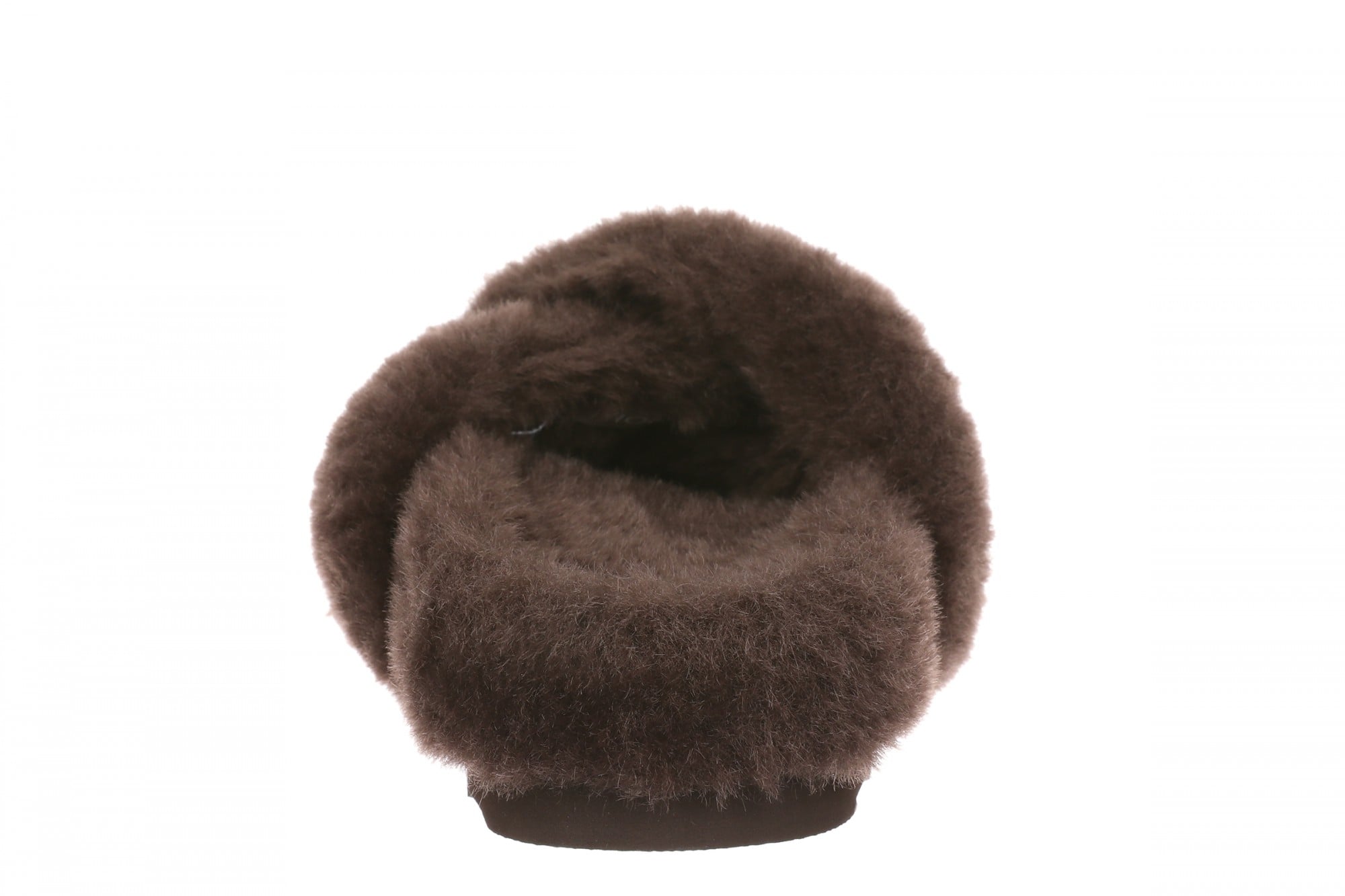 Vionic Peppa Women's Supportive Open Toe Slippers - Dark Brown - Back