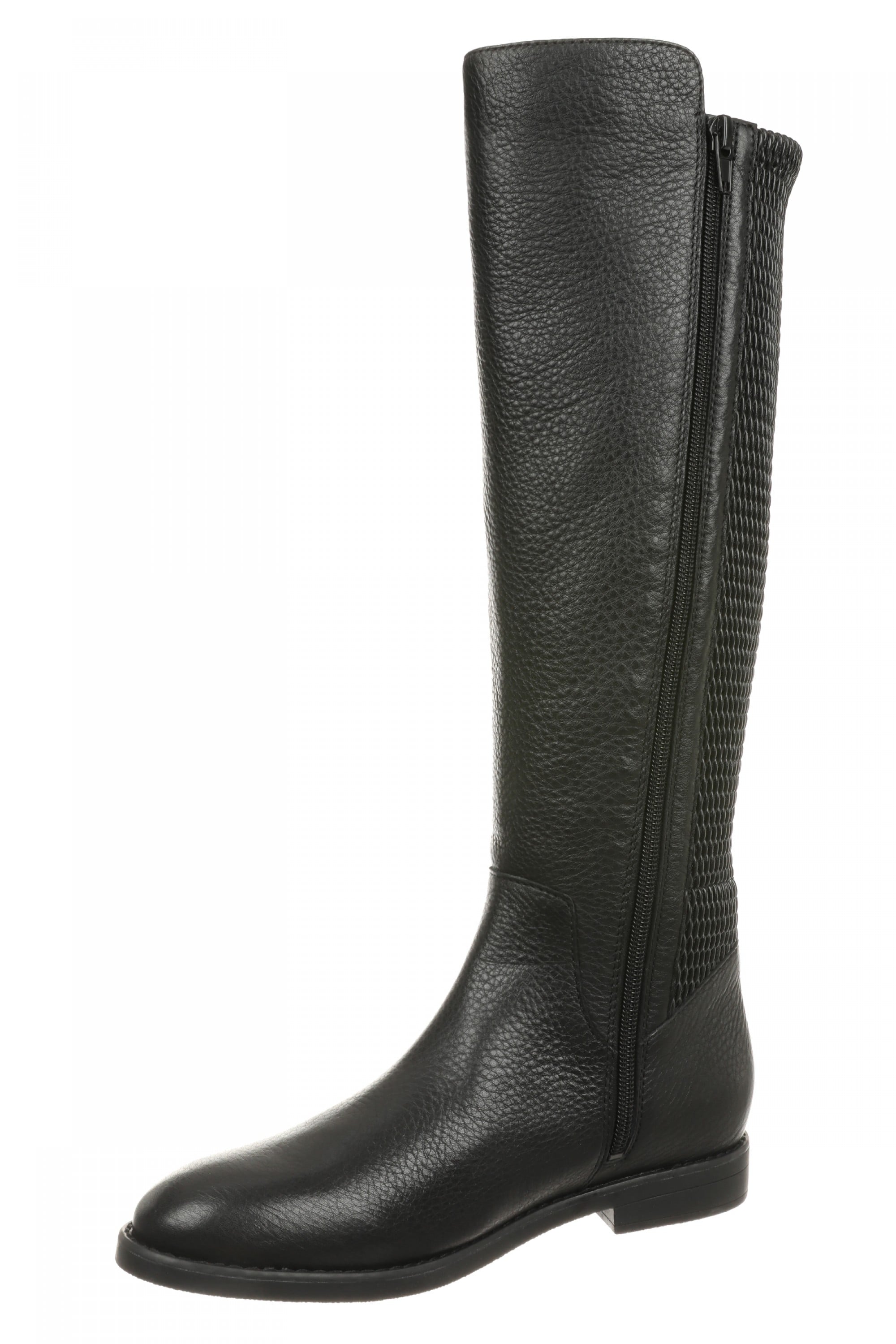 Vionic Reagan Women's Tall Leather Boot - Black Wc - Left angle