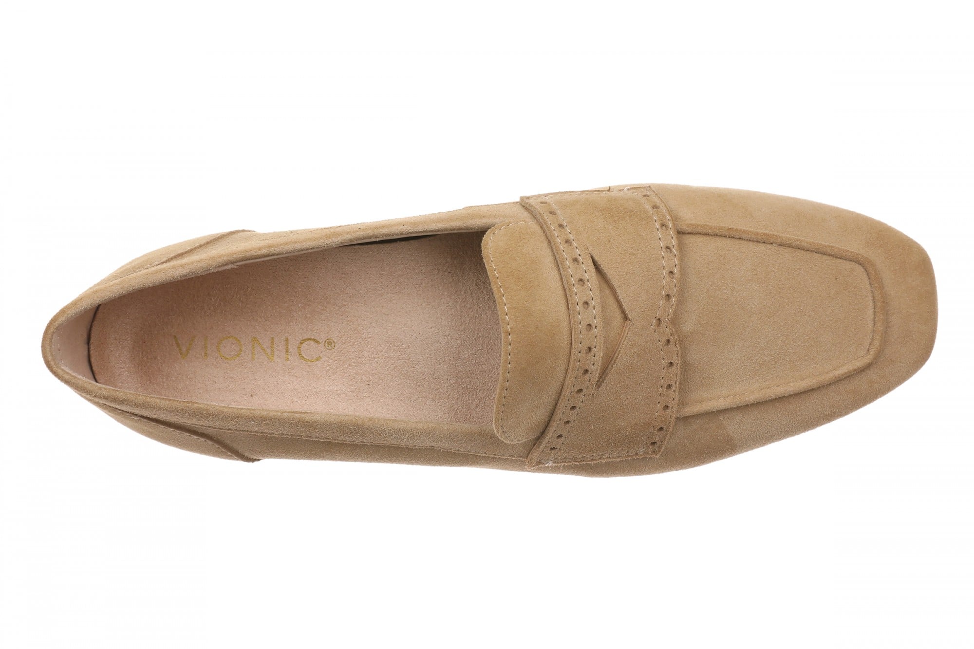 Vionic Sadie Orthotic Slip-On - Women's Loafer - Caramel - Top