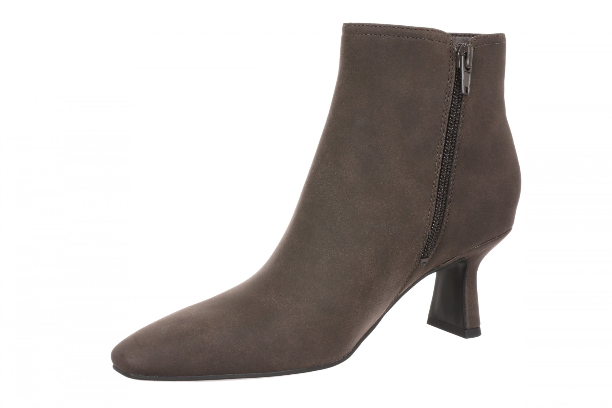 Vionic Sloan Women's Cushioned Heeled Ankle Boot - Chocolate - Left angle