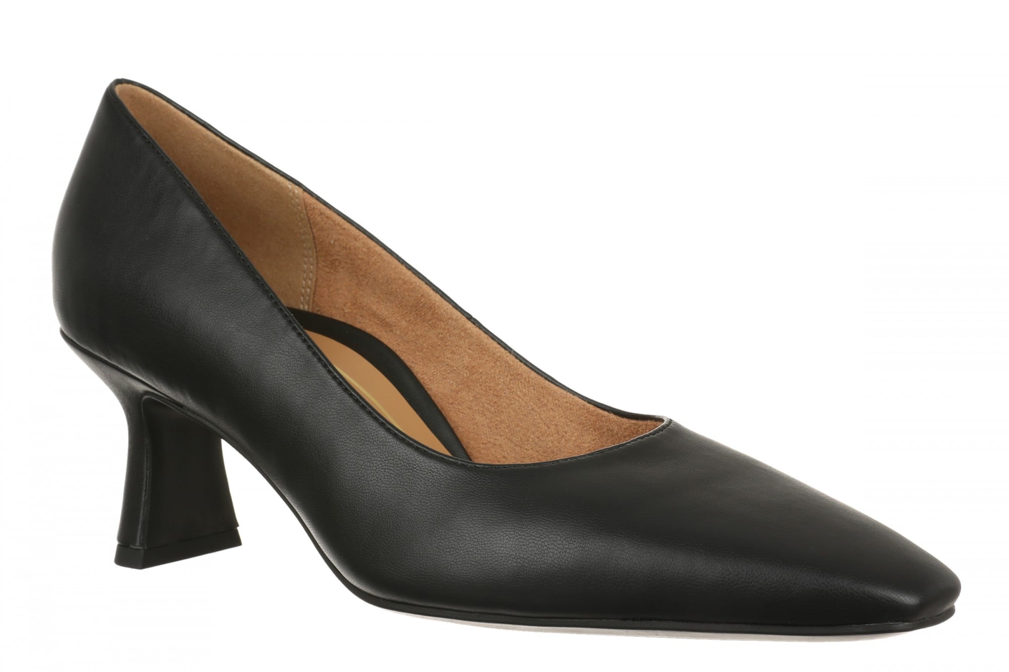 Vionic Saylor Women's Cushioned Pump - Black - Angle main