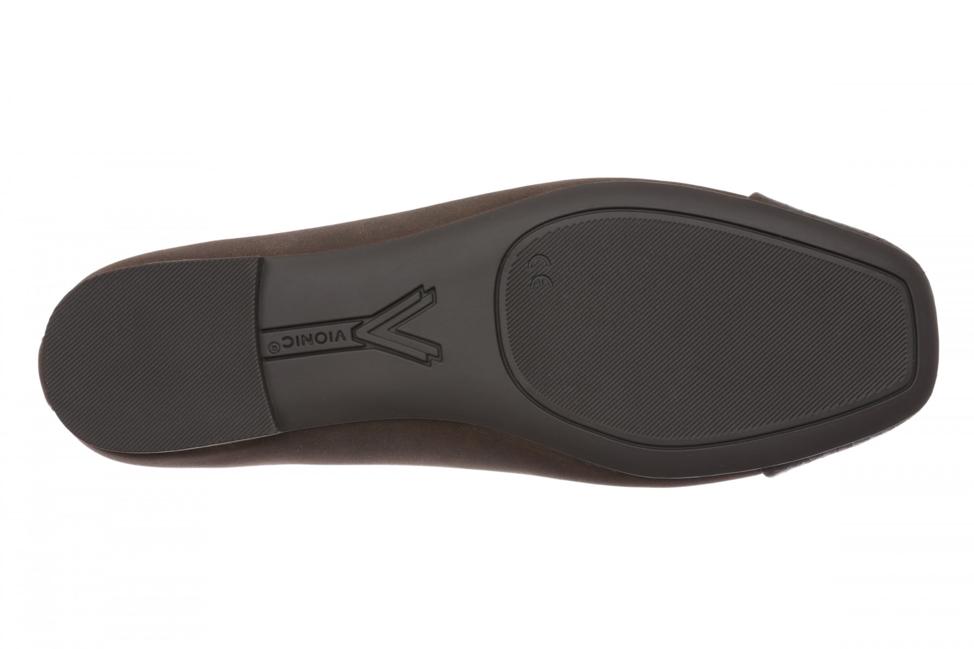 Vionic Hollen Women's Cap-Toe Arch Support Flat - Chocolate - Bottom