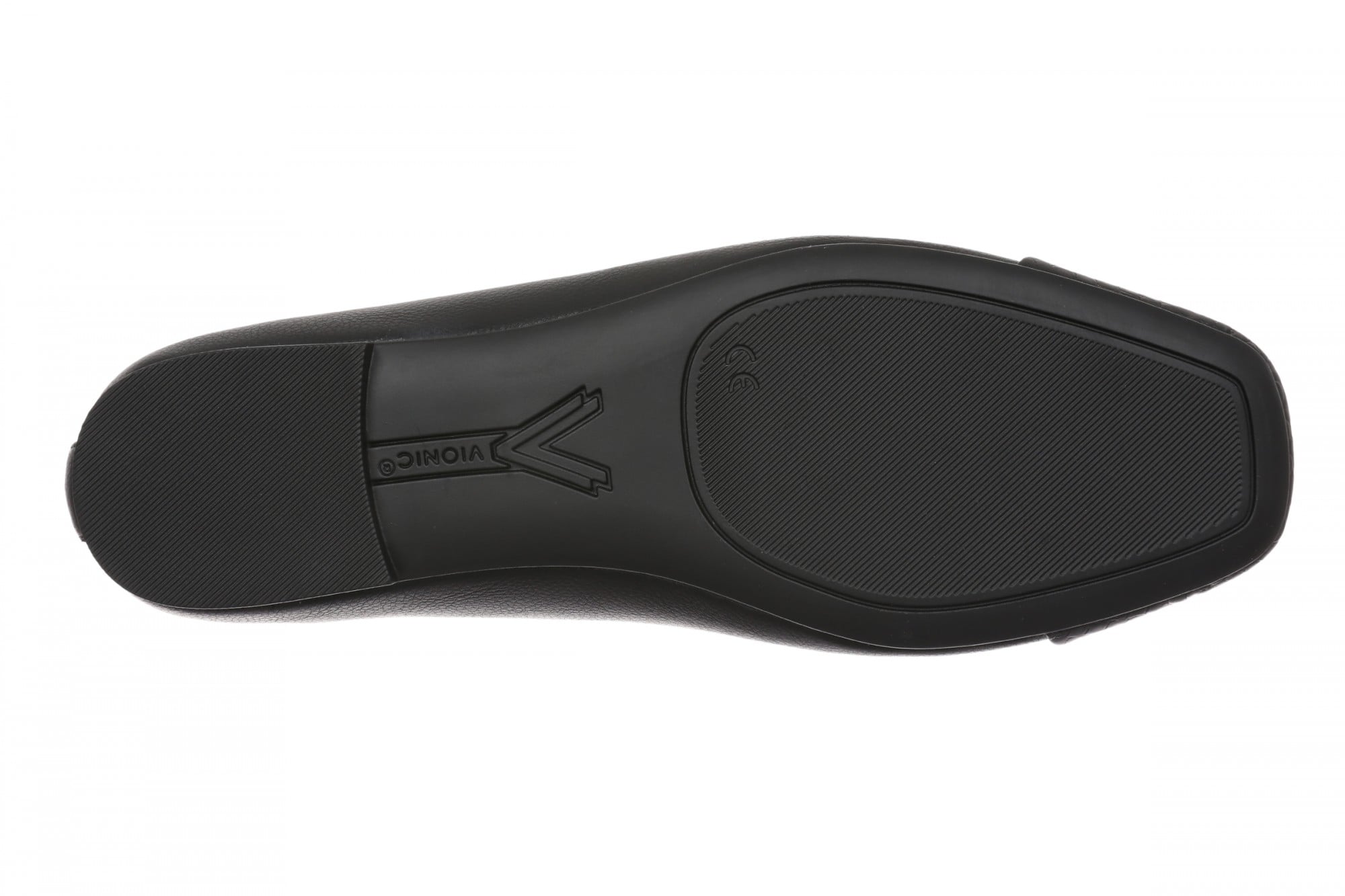 Vionic Hollen Women's Cap-Toe Arch Support Flat - Black - Bottom