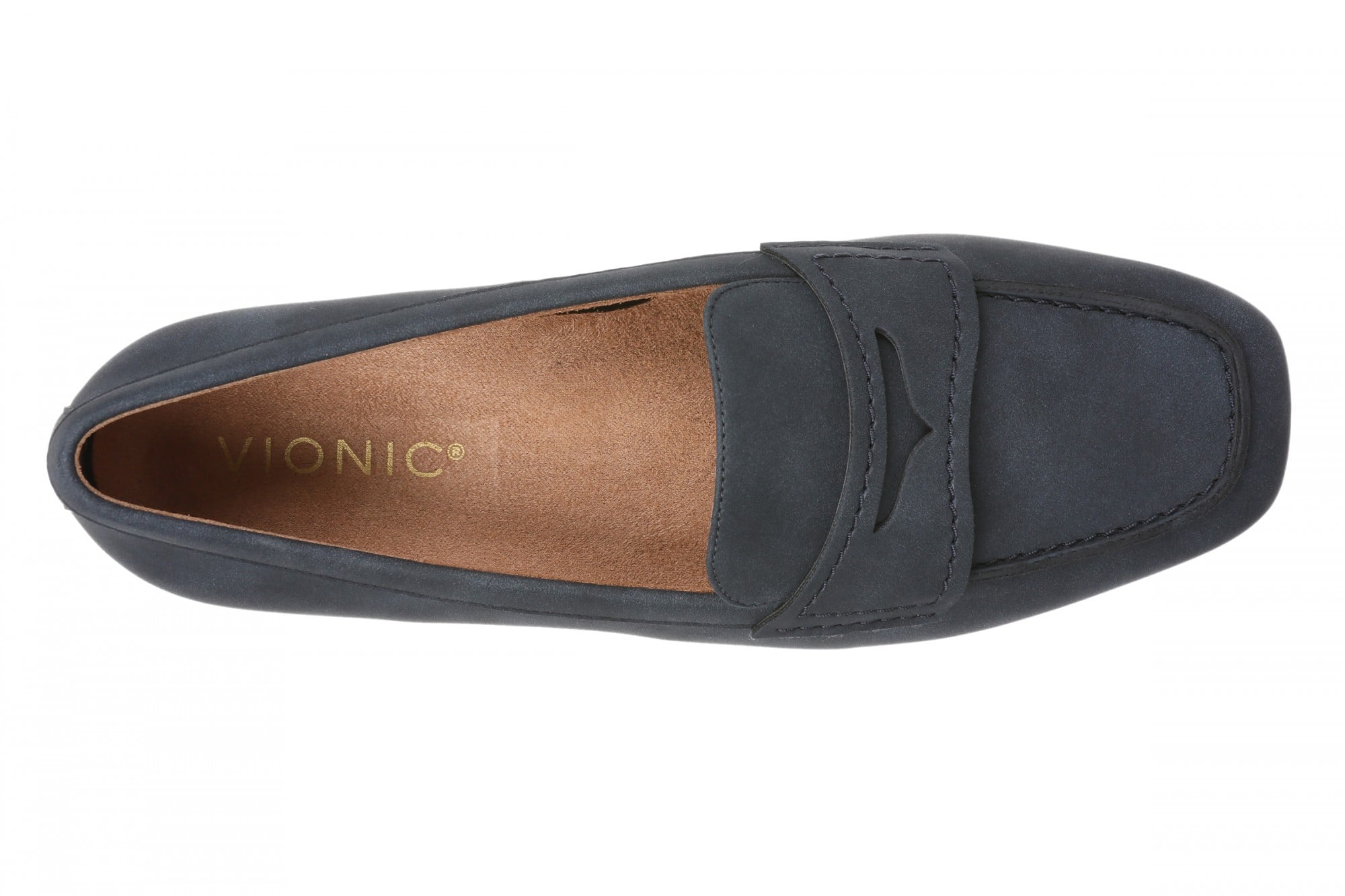 Vionic Halina Women's Arch Support Penny Loafer - Navy Blazer - Top