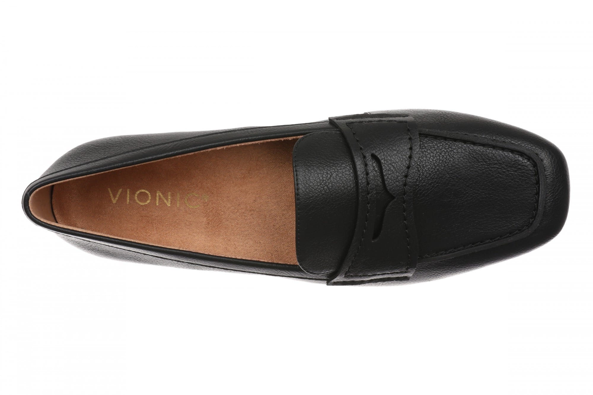 Vionic Halina Women's Arch Support Penny Loafer - Black - Top