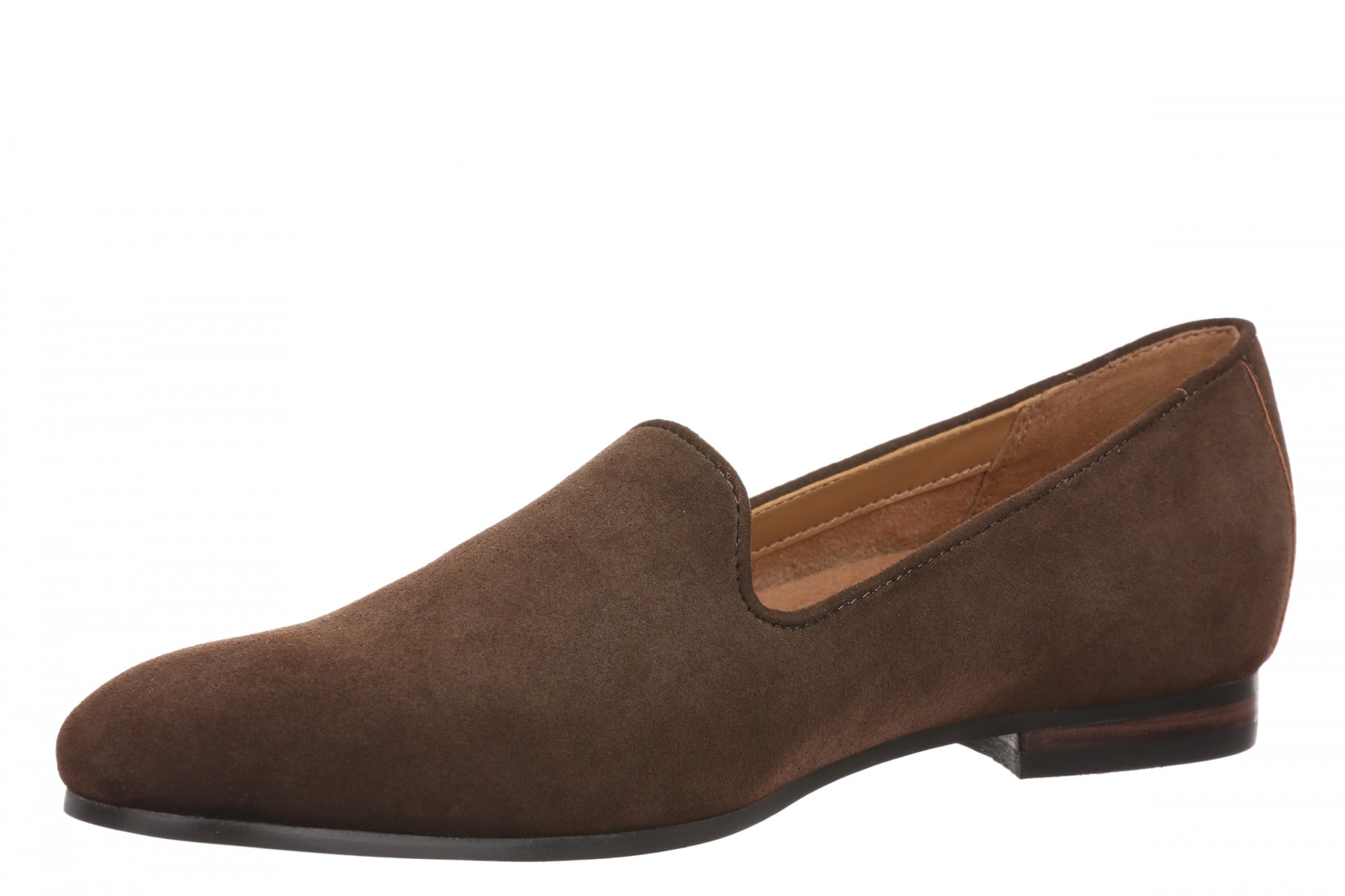 Vionic Willa II Women's Comfort Slip-on Flat - Swiss Chocolate - Left angle