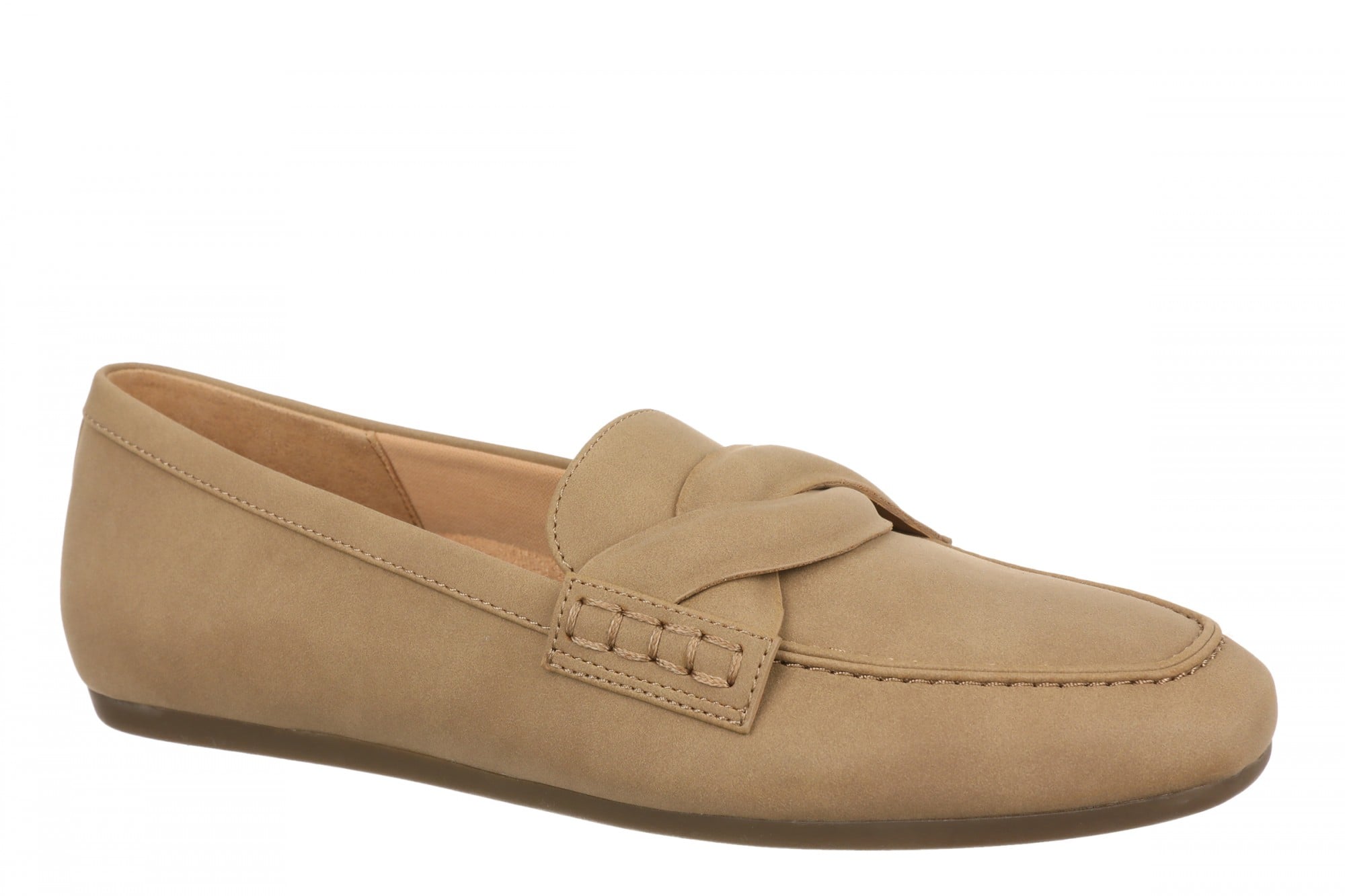 Vionic Campbell Women's Cushioned Slip-On Loafer - Light Brown - Angle main