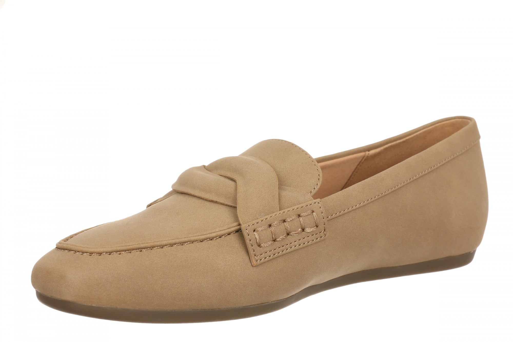Vionic Campbell Women's Cushioned Slip-On Loafer - Light Brown - Left angle
