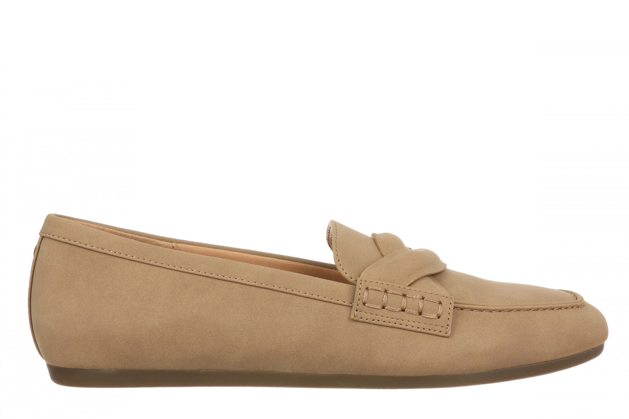 Vionic Campbell Women's Cushioned Slip-On Loafer - Light Brown - Side