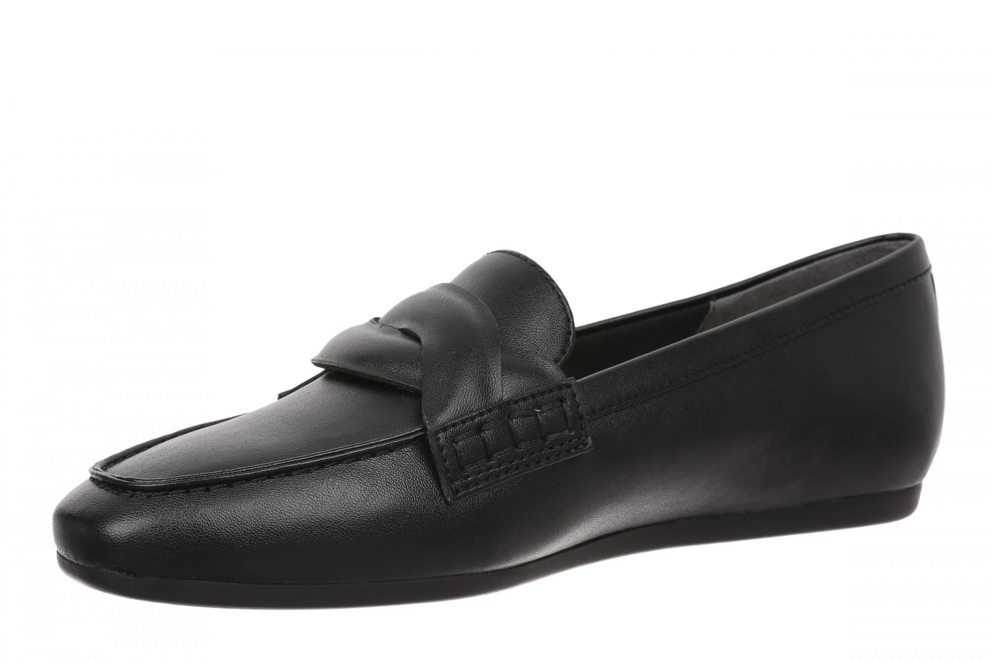 Vionic Campbell Women's Cushioned Slip-On Loafer - Black - Left angle