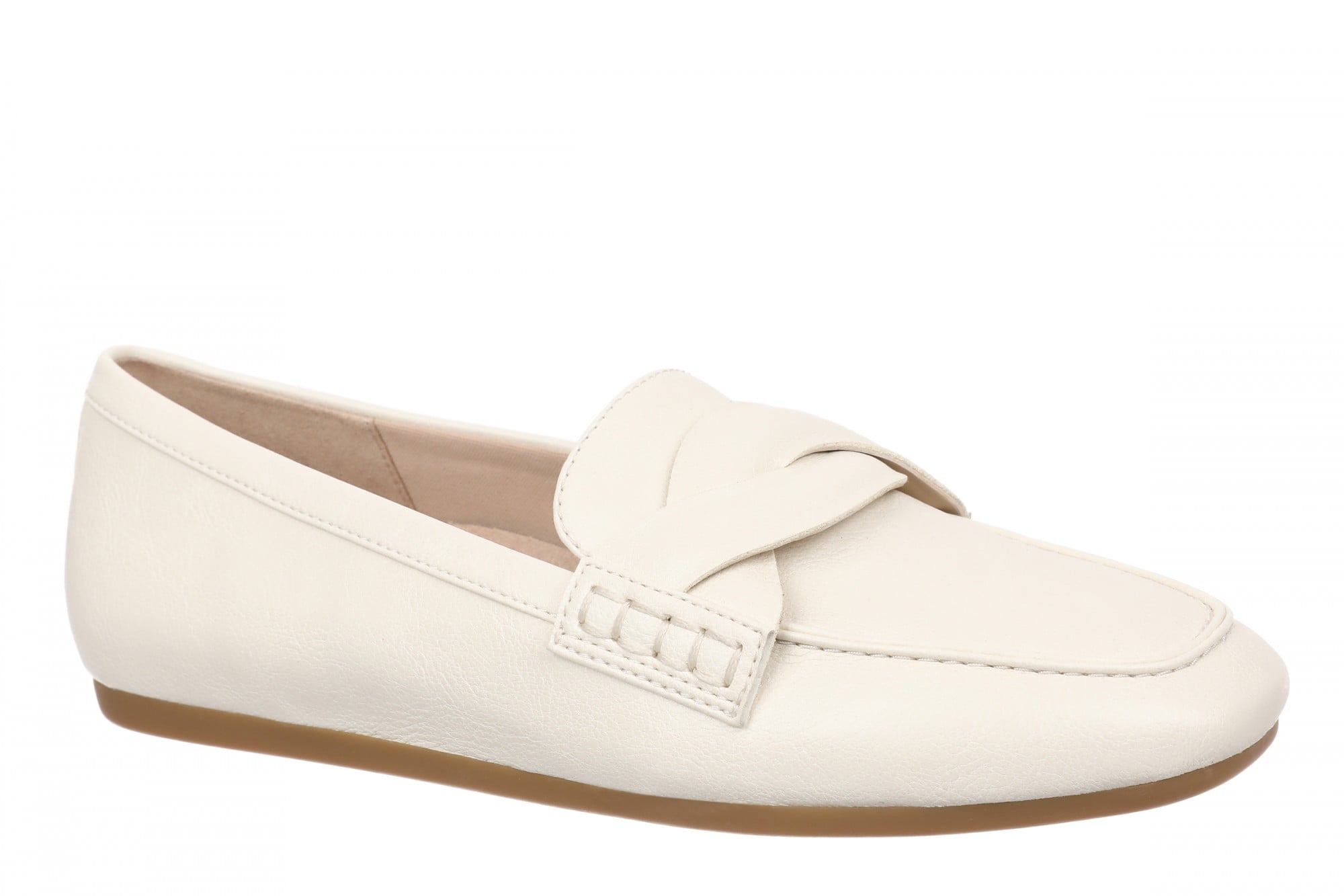 Vionic Campbell Women's Cushioned Slip-On Loafer - Ivory - Angle main