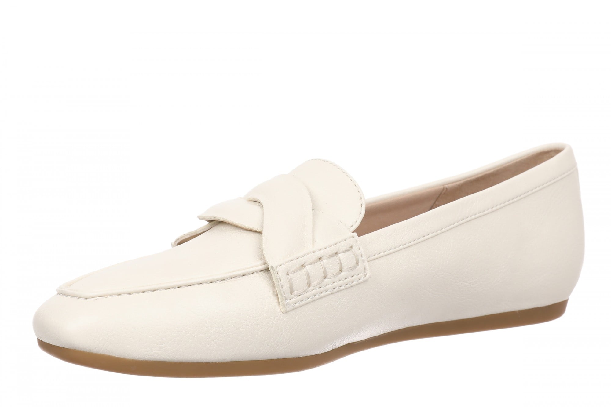 Vionic Campbell Women's Cushioned Slip-On Loafer - Ivory - Left angle