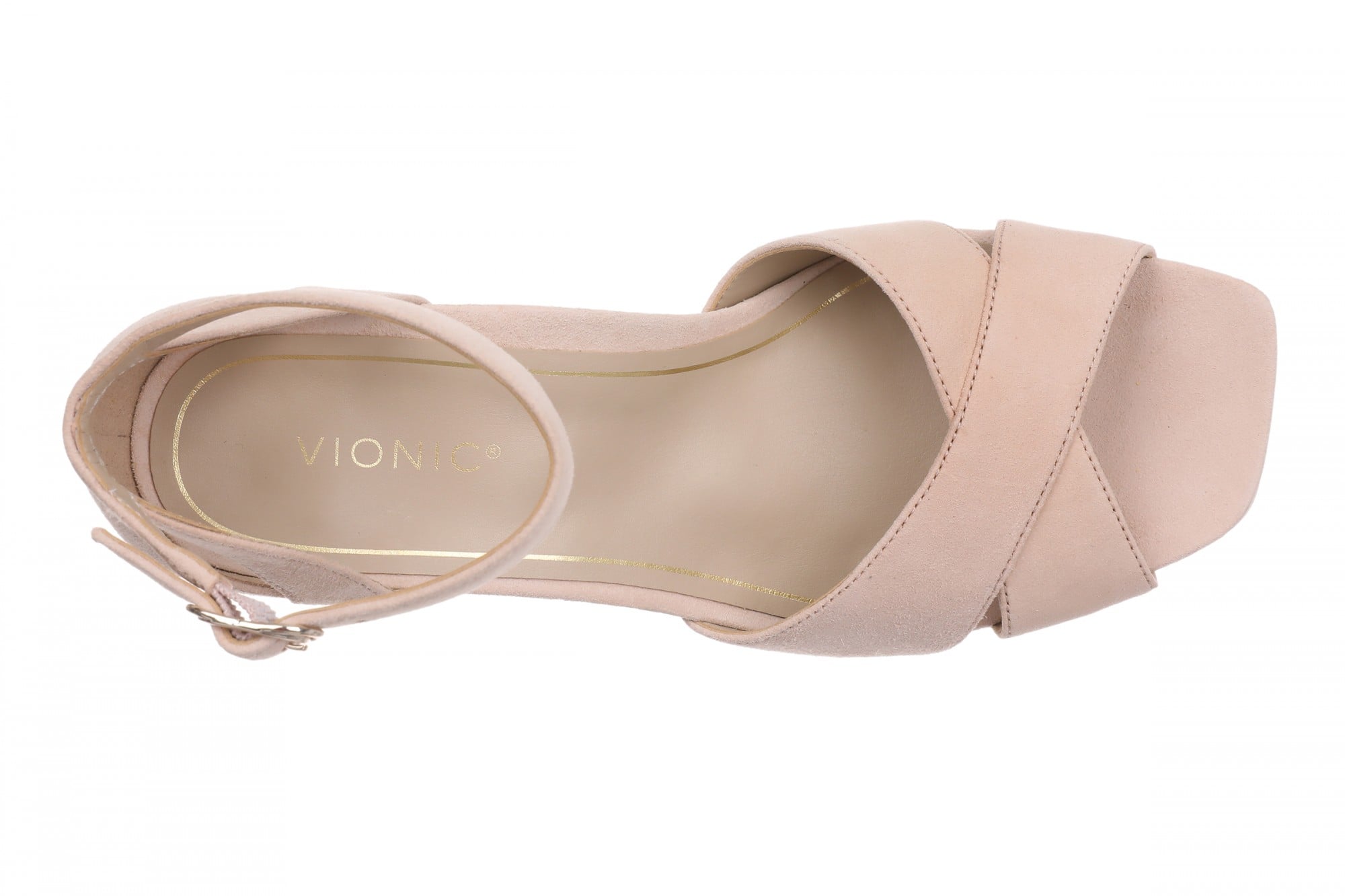 Vionic Charmaine Women's Heeled Sandal - Cameo Rose - Top