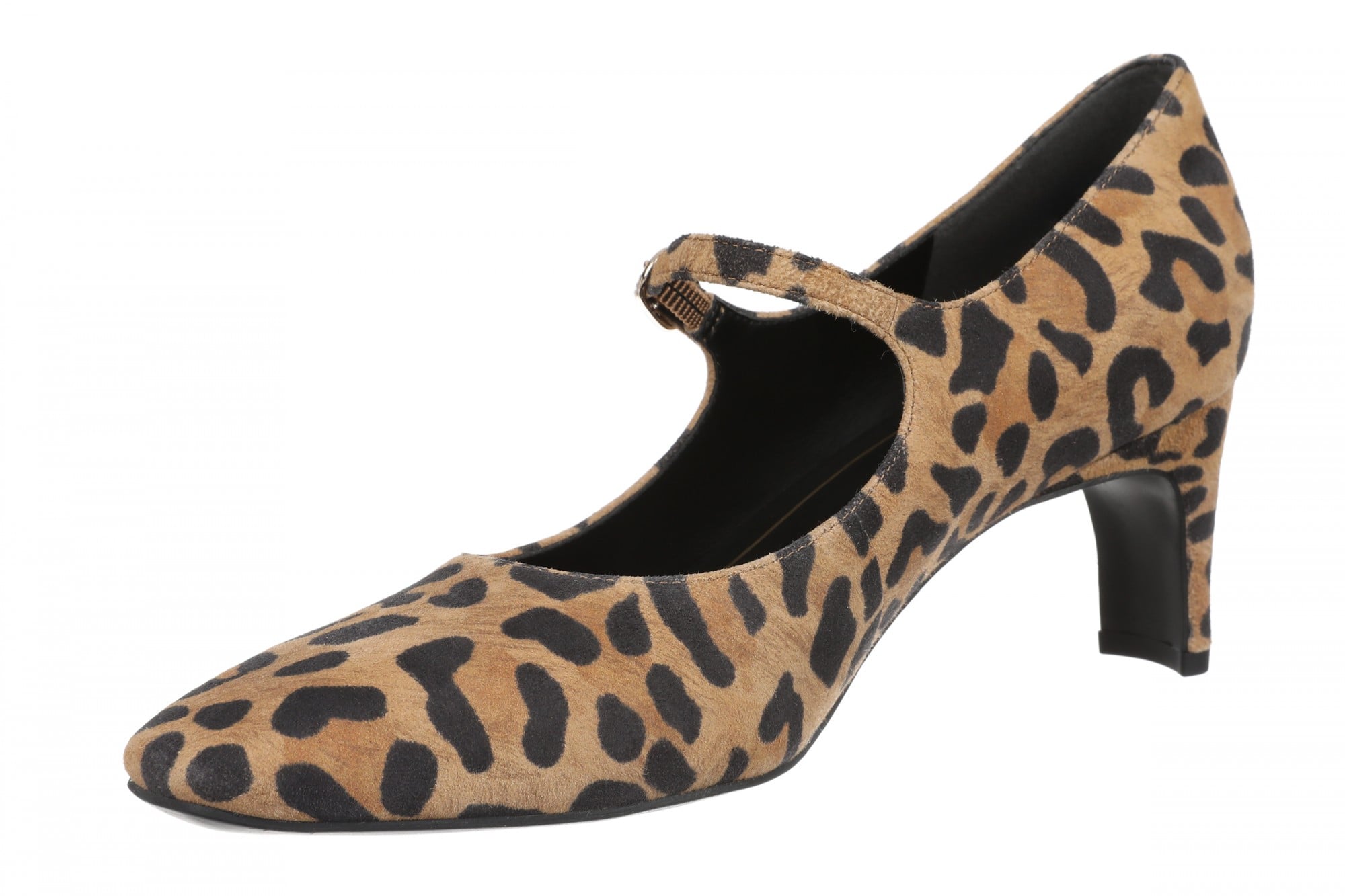 Vionic Samira Orthotic Mary Jane - Women's Mary Jane Pump - Tan Leopard - Left angle
