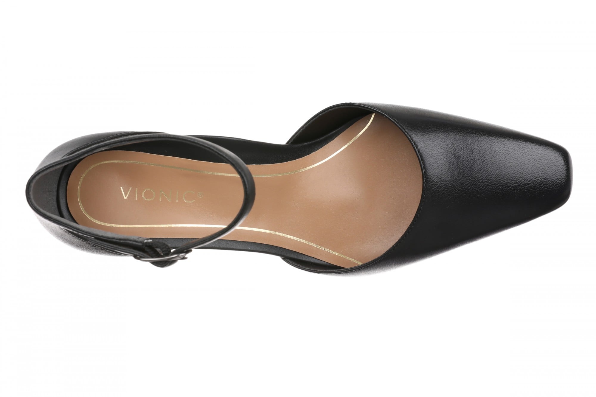 Vionic Scarlett Women's Ankle-Strap Dress Pump - Black - Top