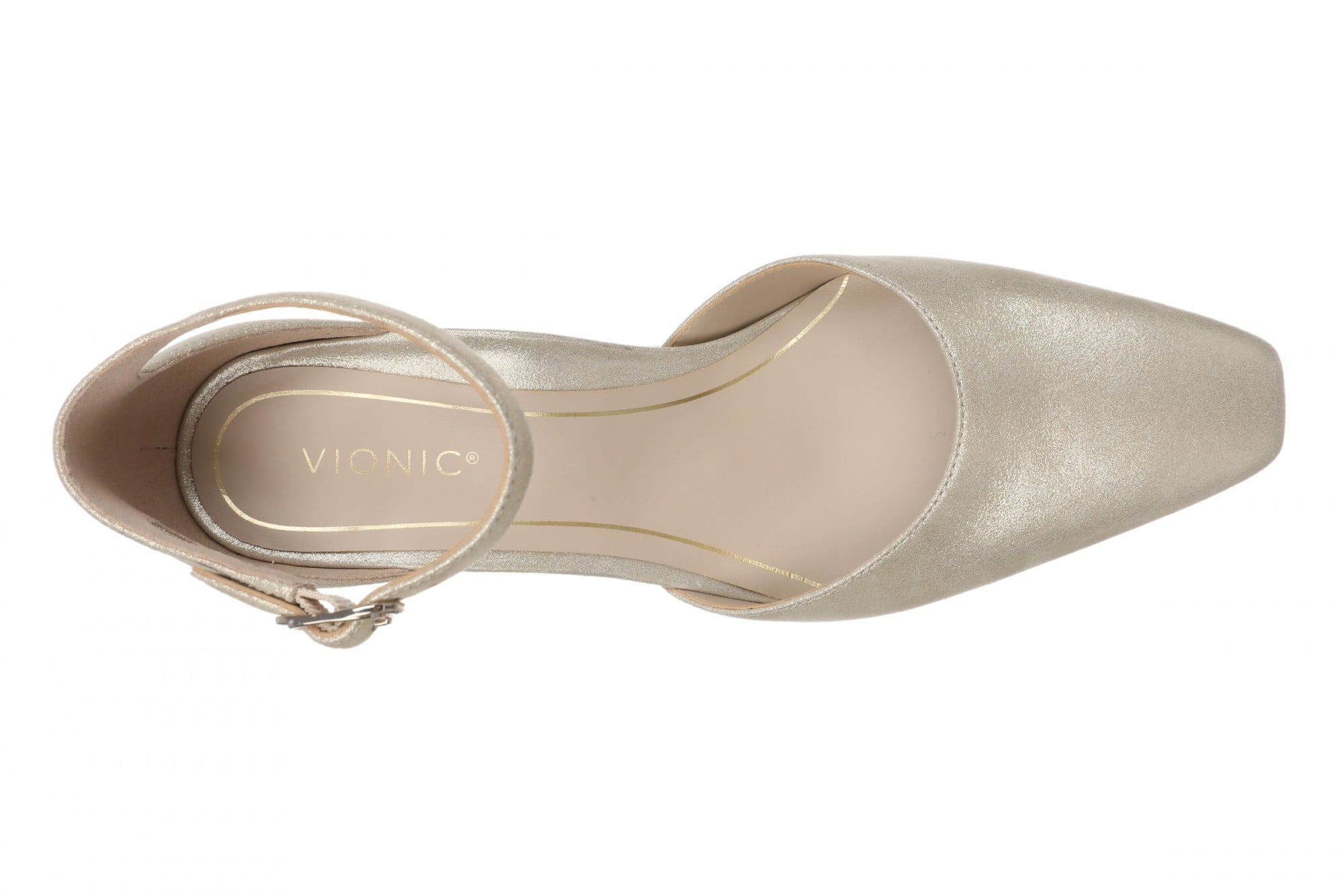 Vionic Scarlett Women's Ankle-Strap Dress Pump - Gold - Top