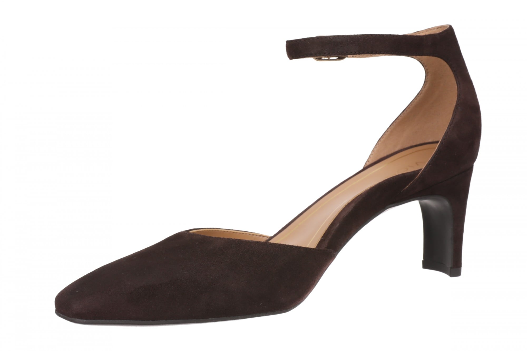 Vionic Scarlett Women's Ankle-Strap Dress Pump - Cafe Noir - Left angle