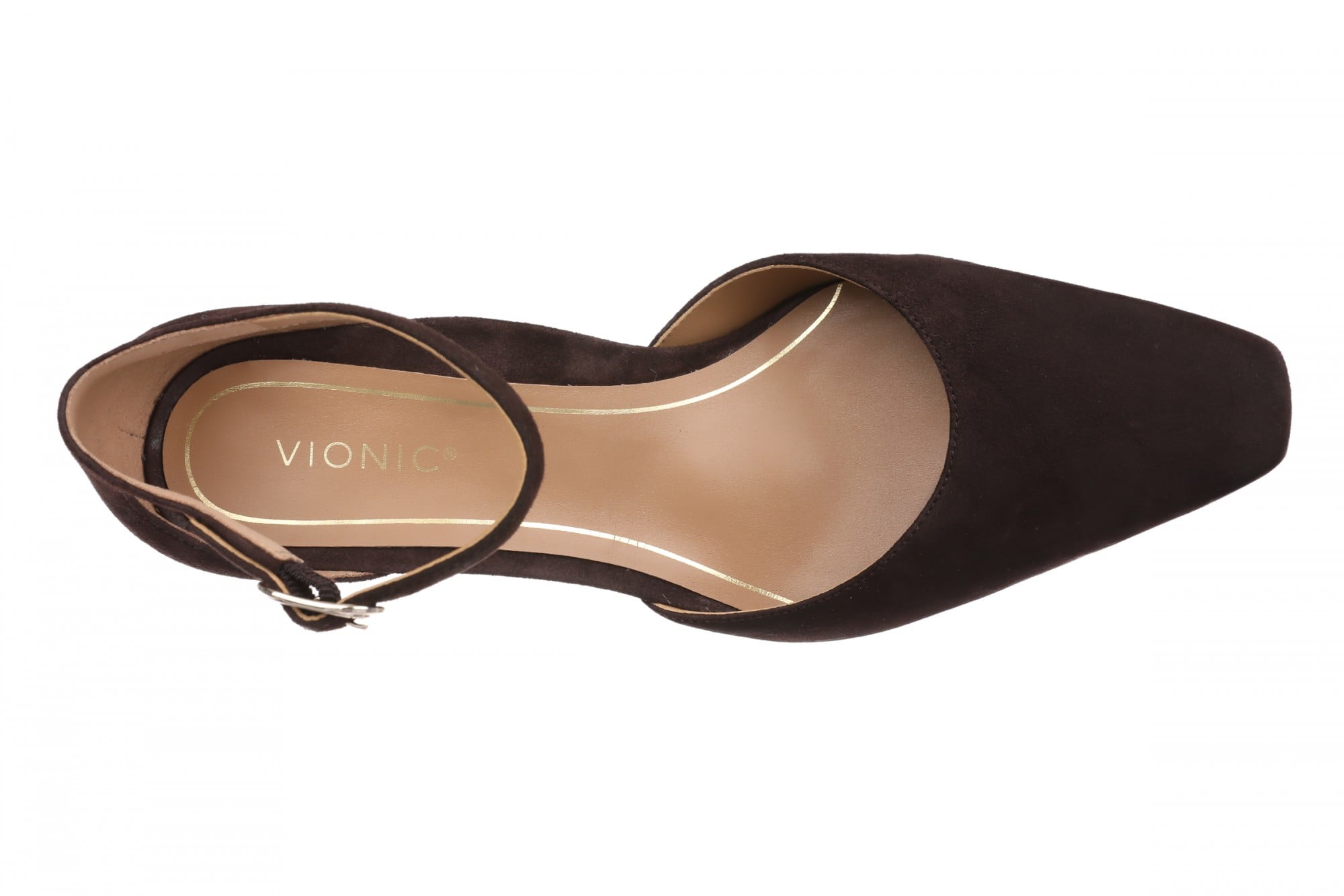 Vionic Scarlett Women's Ankle-Strap Dress Pump - Cafe Noir - Top