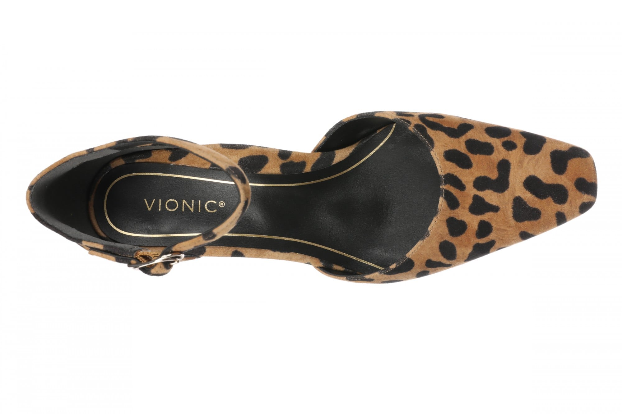 Vionic Scarlett Women's Ankle-Strap Dress Pump - Tan Leopard - Top