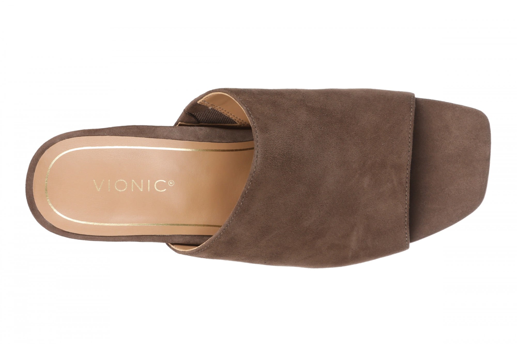 Vionic Charlie Women's Slide Sandal - Driftwood - Top