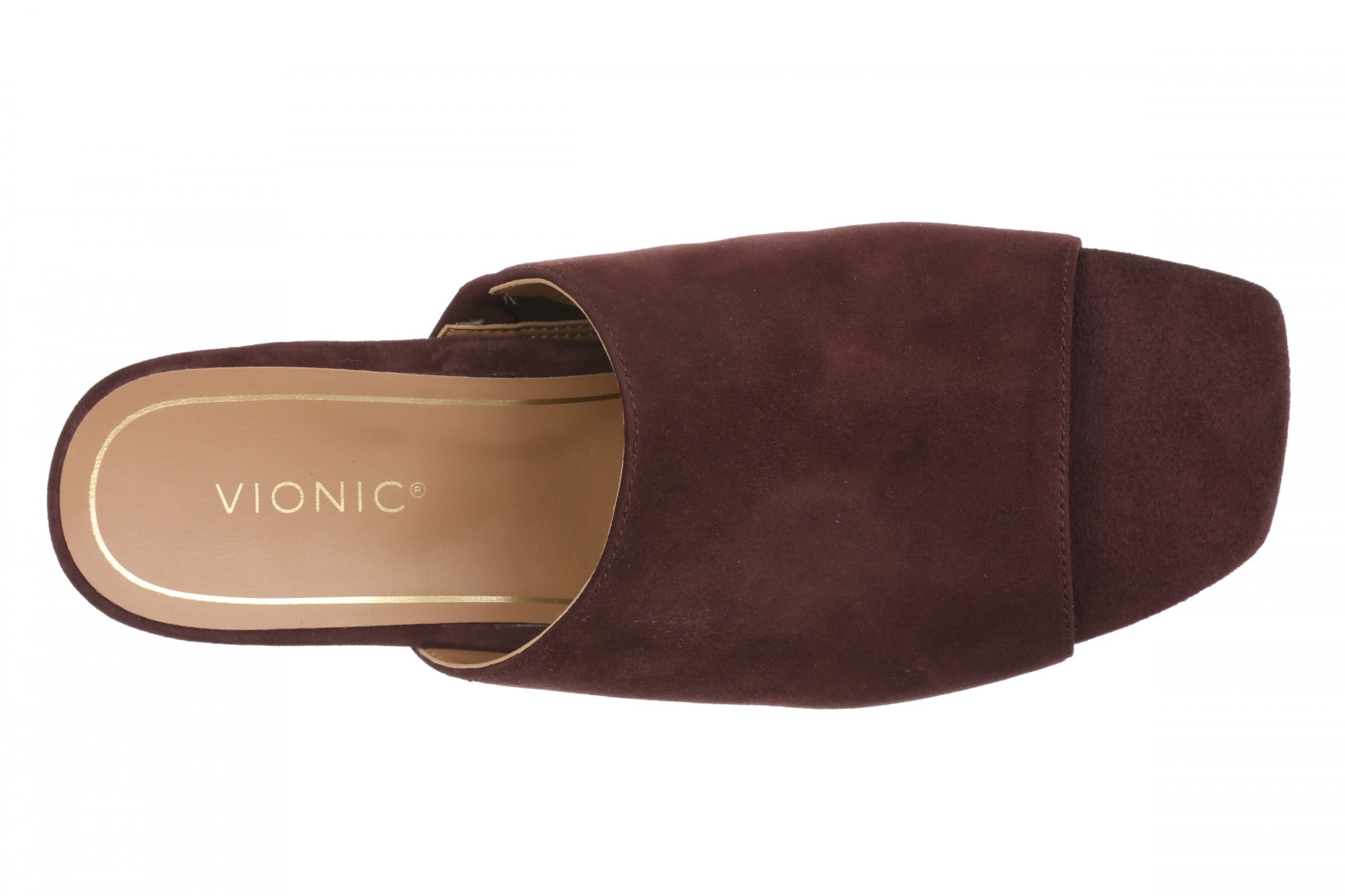 Vionic Charlie Women's Slide Sandal - Mulled Wine - Top