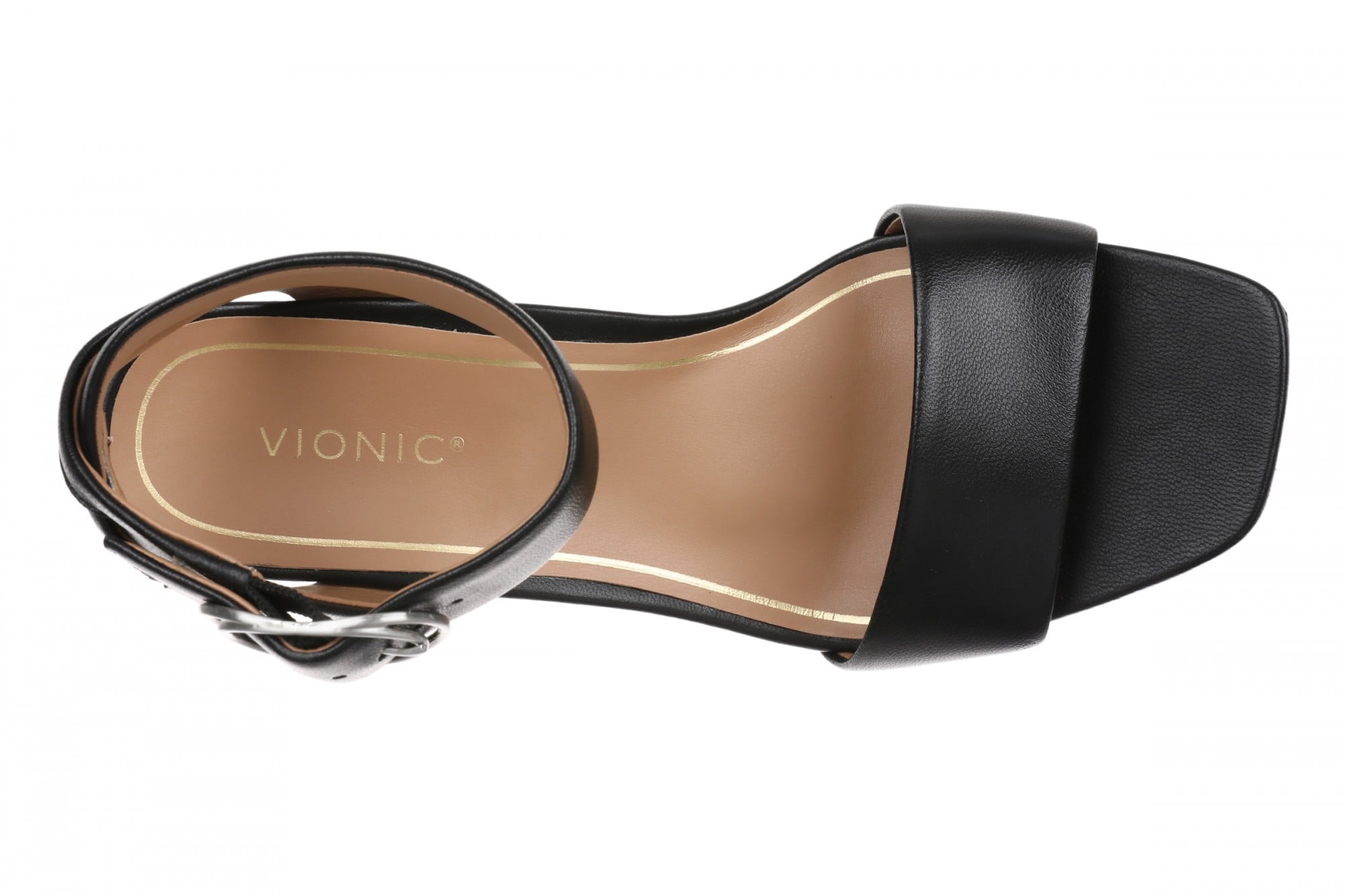 Vionic Charlize Women's T-Strap Sandal - Black - Top