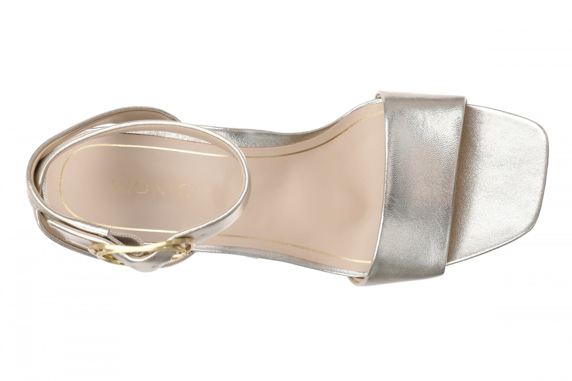 Vionic Charlize Women's T-Strap Sandal - Gold - Top