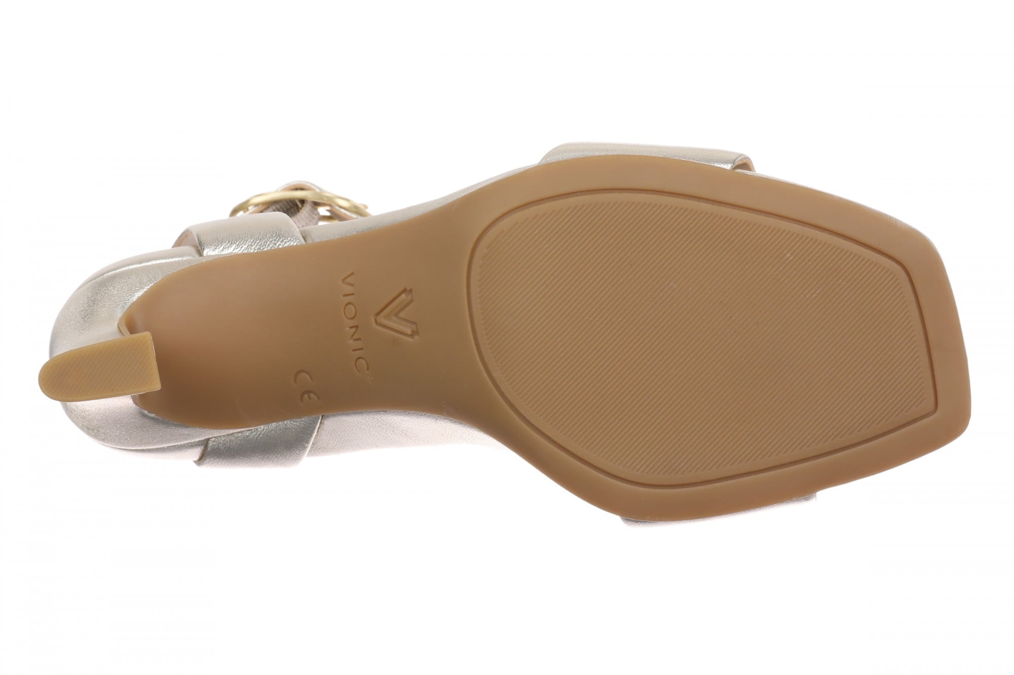 Vionic Charlize Women's T-Strap Sandal - Gold - Bottom