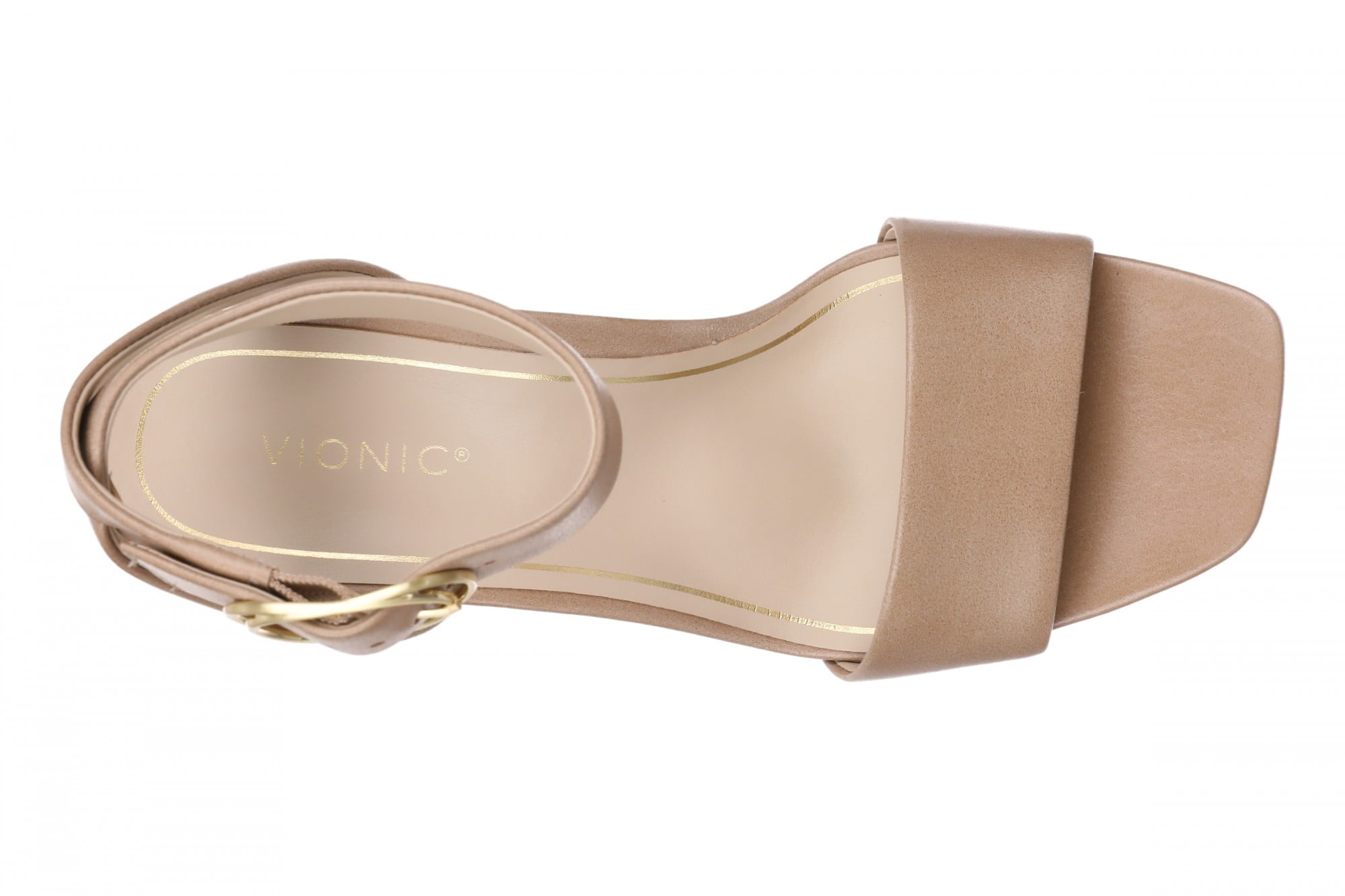 Vionic Charlize Women's T-Strap Sandal - Desert Sand - Top