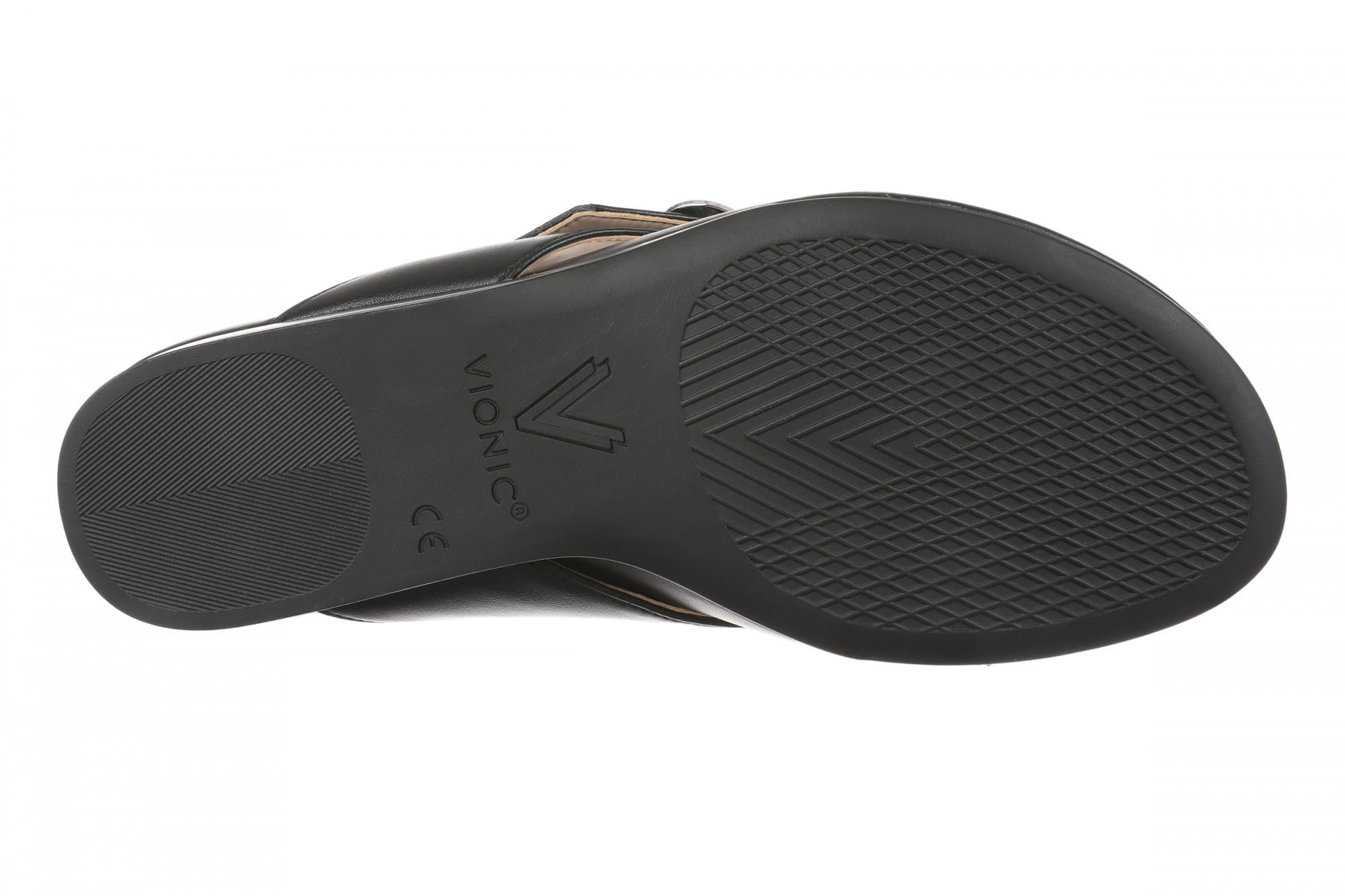 Vionic Ginny Women's Cushioned Thong Sandal - Black - Bottom